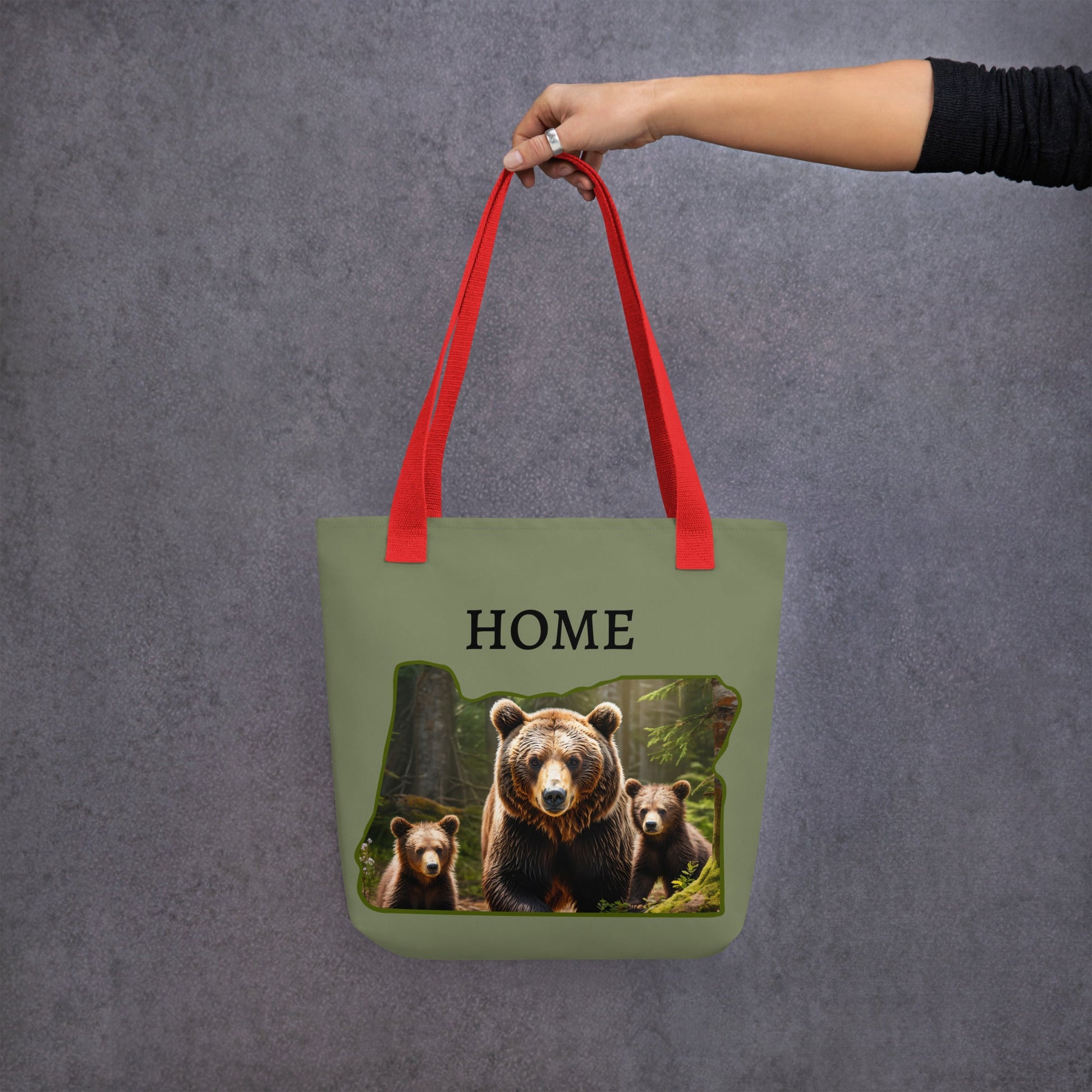 Oregon Bear Family Tote Bag - Tote Bags - Discovery Co.