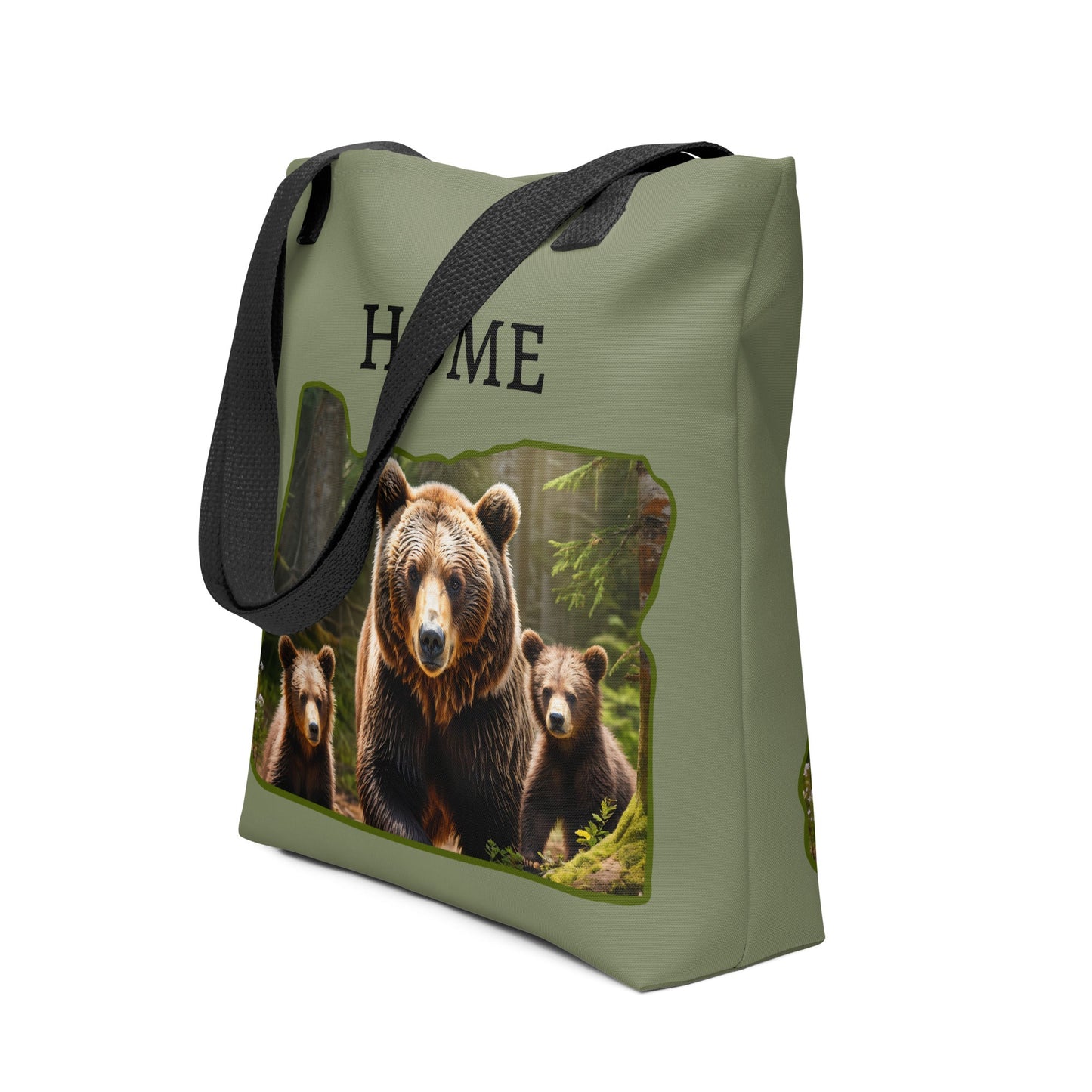 Oregon Bear Family Tote Bag - Tote Bags - Discovery Co.