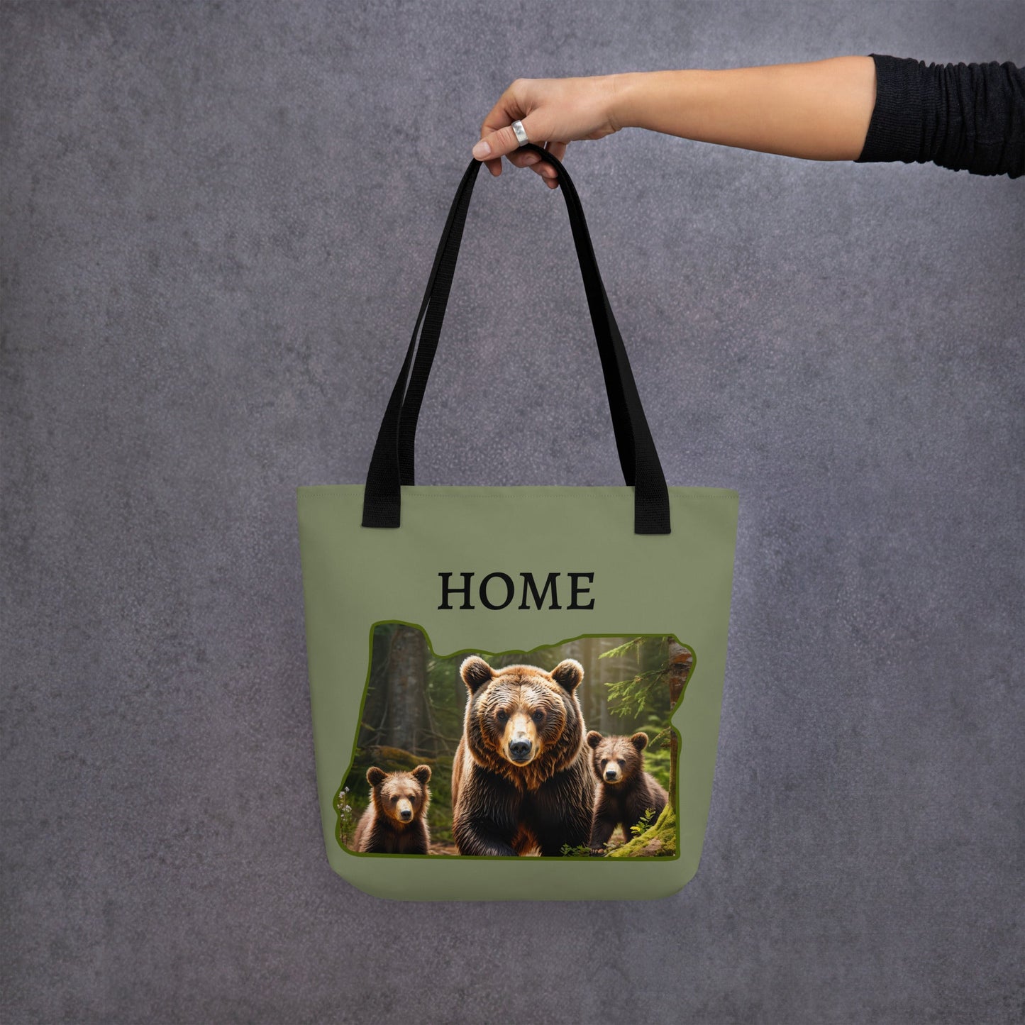 Oregon Bear Family Tote Bag - Tote Bags - Discovery Co.