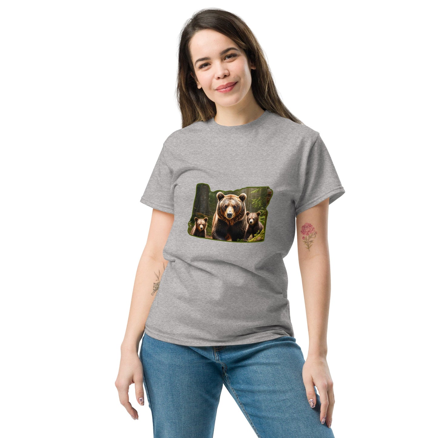 Oregon Bear Family Women's Classic Tee - Women's Shirts - Discovery Co.