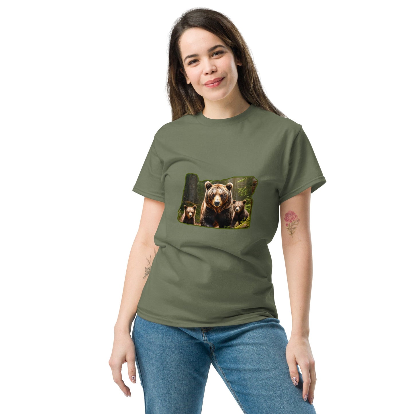 Oregon Bear Family Women's Classic Tee - Women's Shirts - Discovery Co.