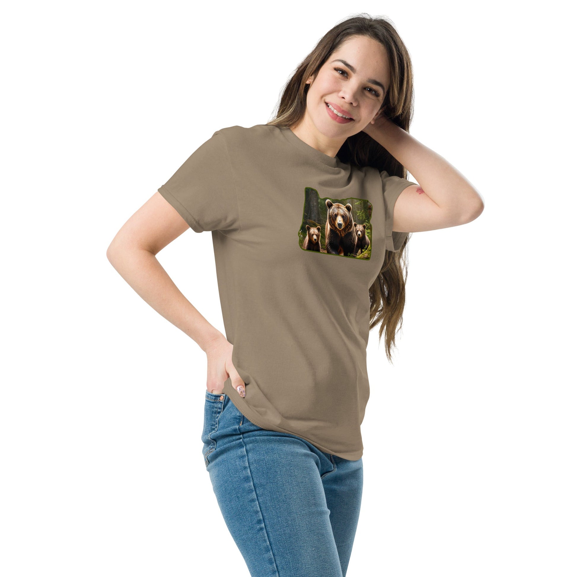 Oregon Bear Family Women's (Unisex) Classic Tee - Women's Shirts - Discovery Co.