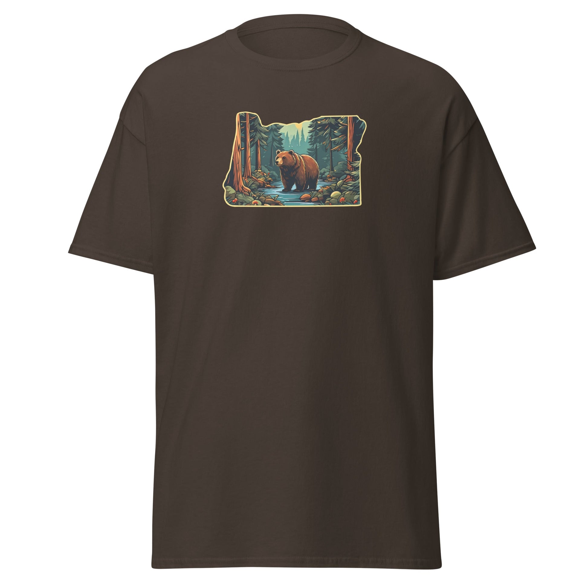 Oregon Bear In The Forest Men's (Unisex) Classic Tee - Men's Shirts - Discovery Co.