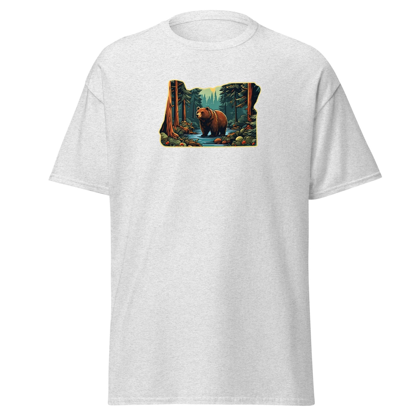 Oregon Bear In The Forest Men's (Unisex) Classic Tee - Men's Shirts - Discovery Co.