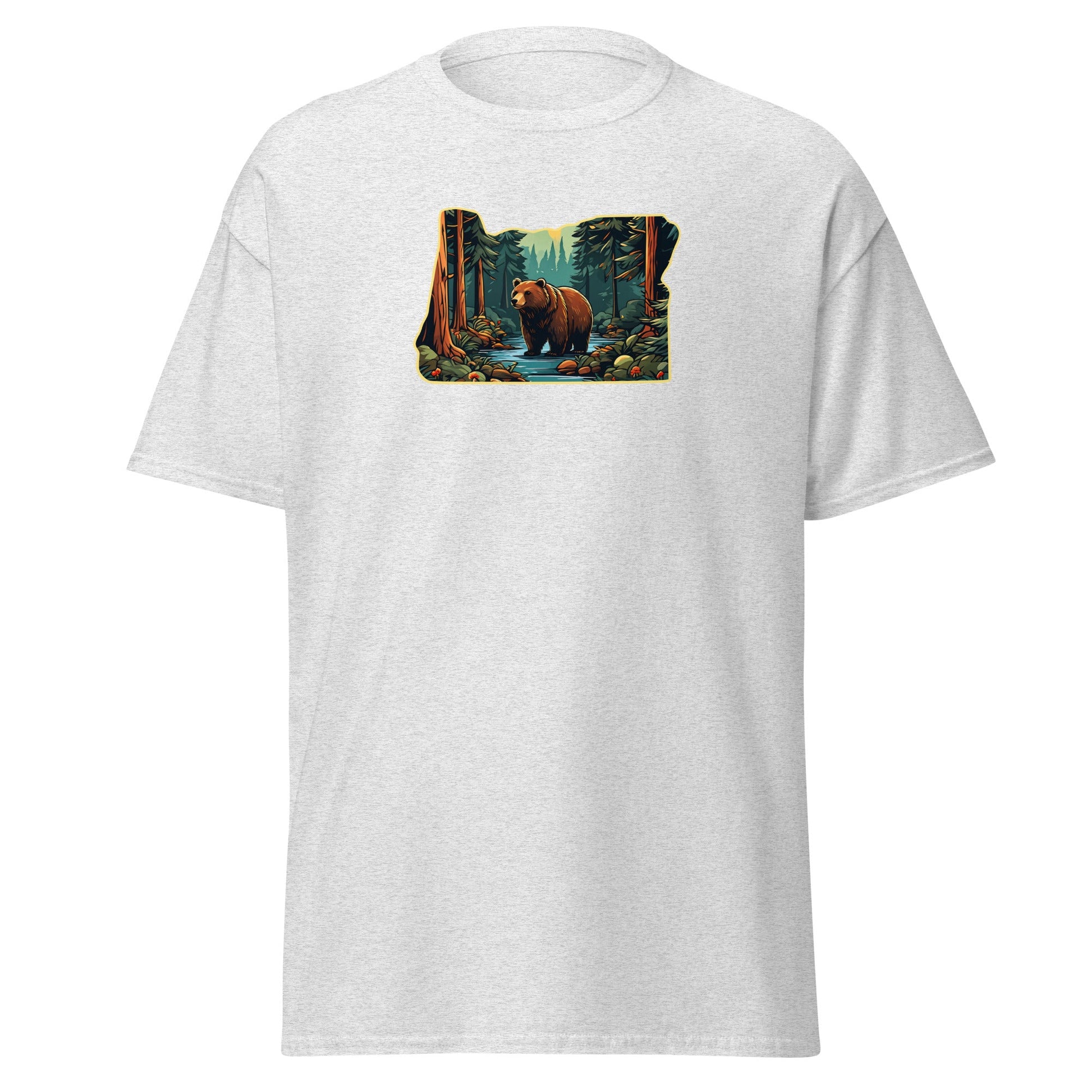 Oregon Bear In The Forest Men's (Unisex) Classic Tee - Men's Shirts - Discovery Co.