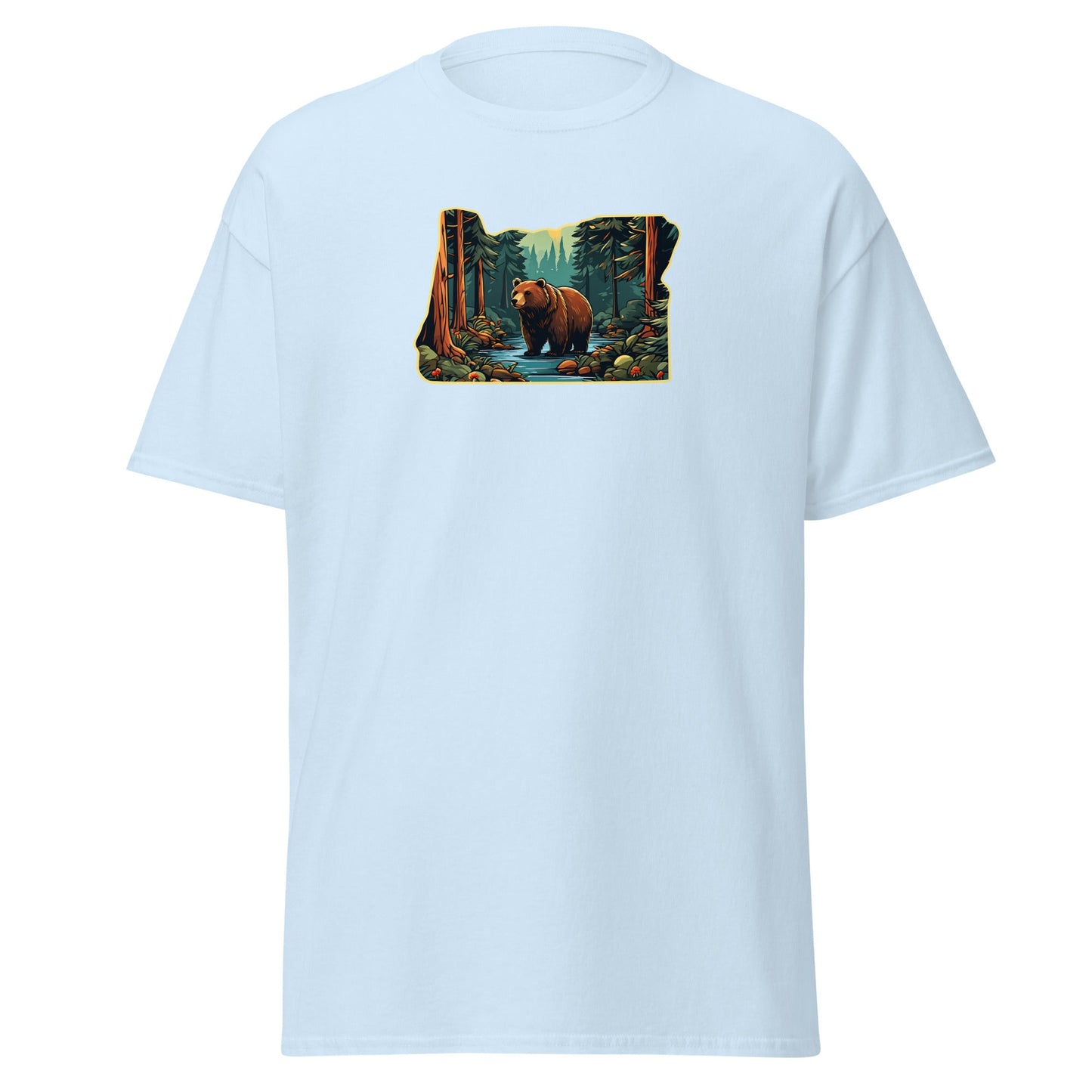 Oregon Bear In The Forest Men's (Unisex) Classic Tee - Men's Shirts - Discovery Co.