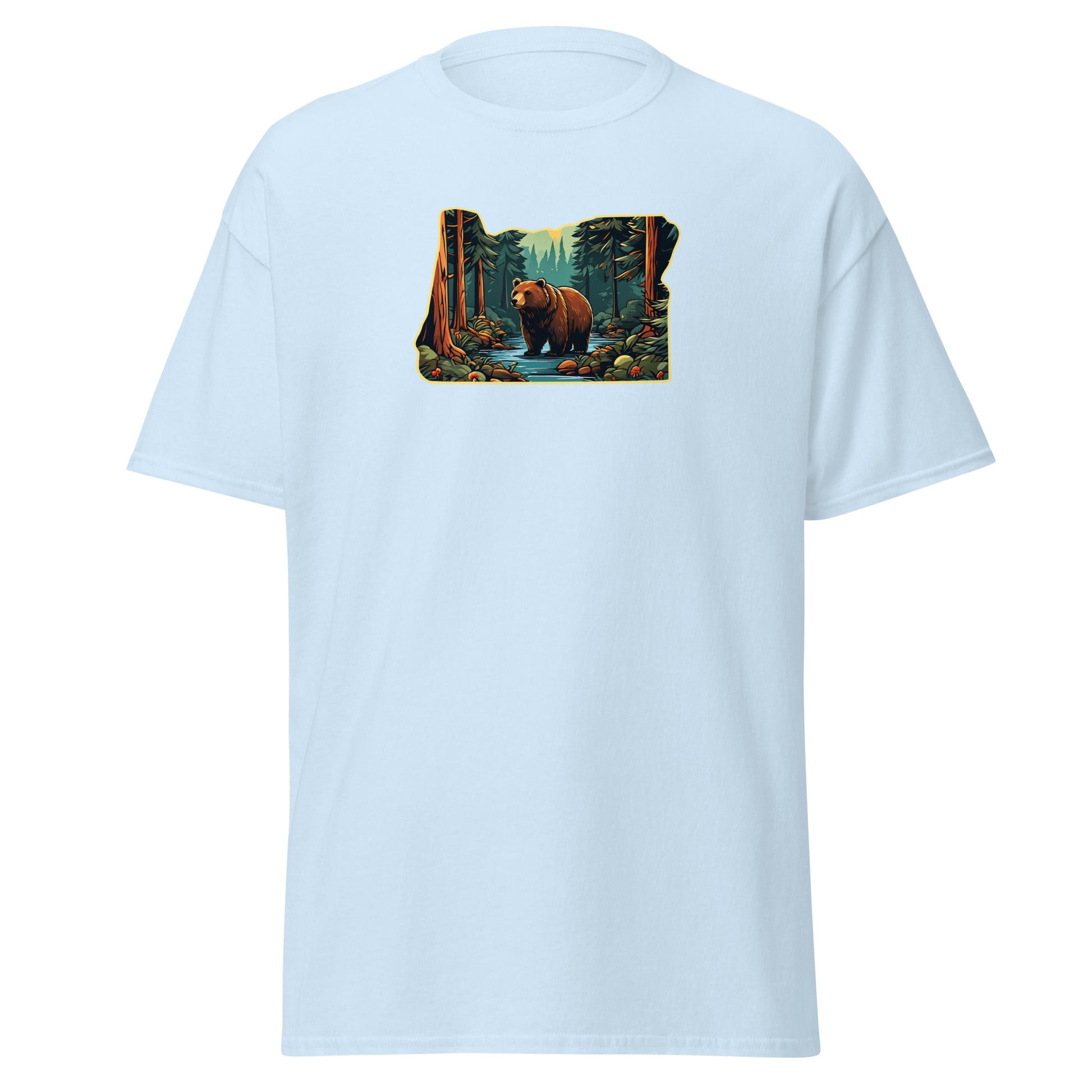 Oregon Bear In The Forest Men's (Unisex) Classic Tee - Men's Shirts - Discovery Co.
