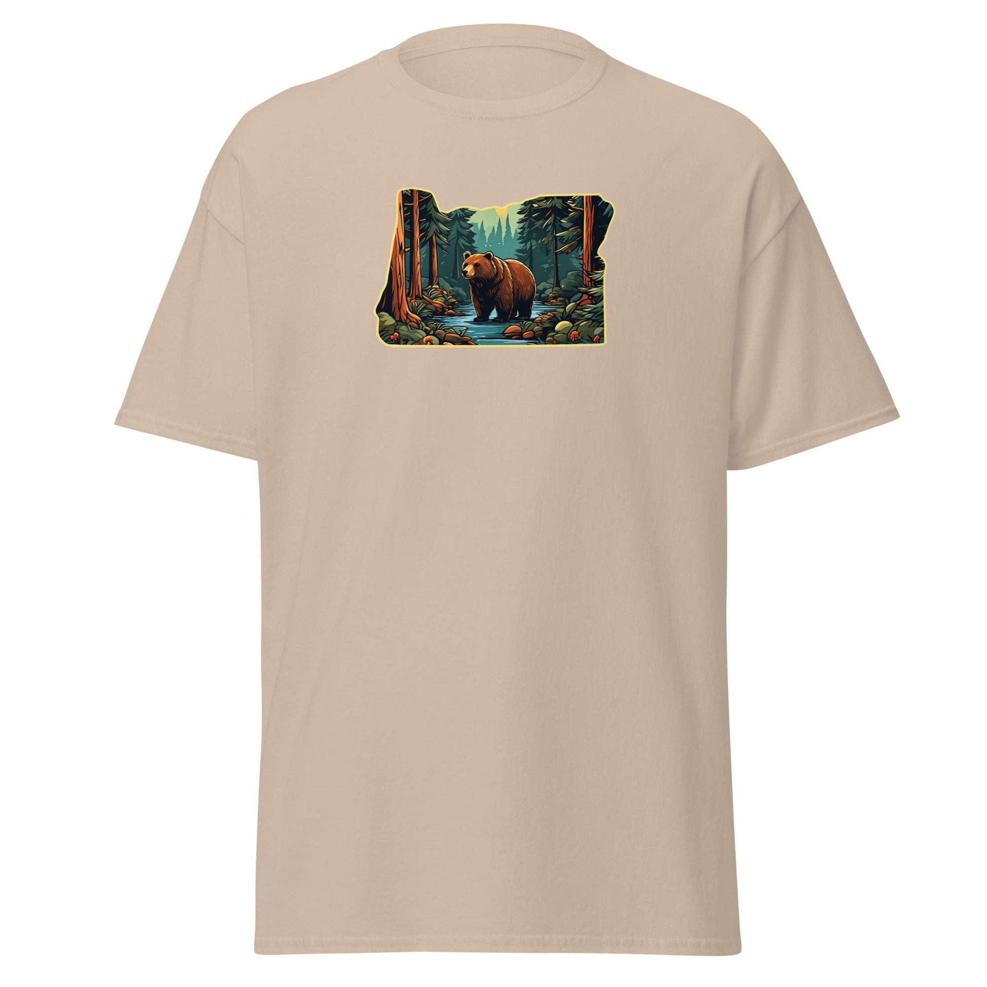 Oregon Bear In The Forest Men's (Unisex) Classic Tee - Men's Shirts - Discovery Co.