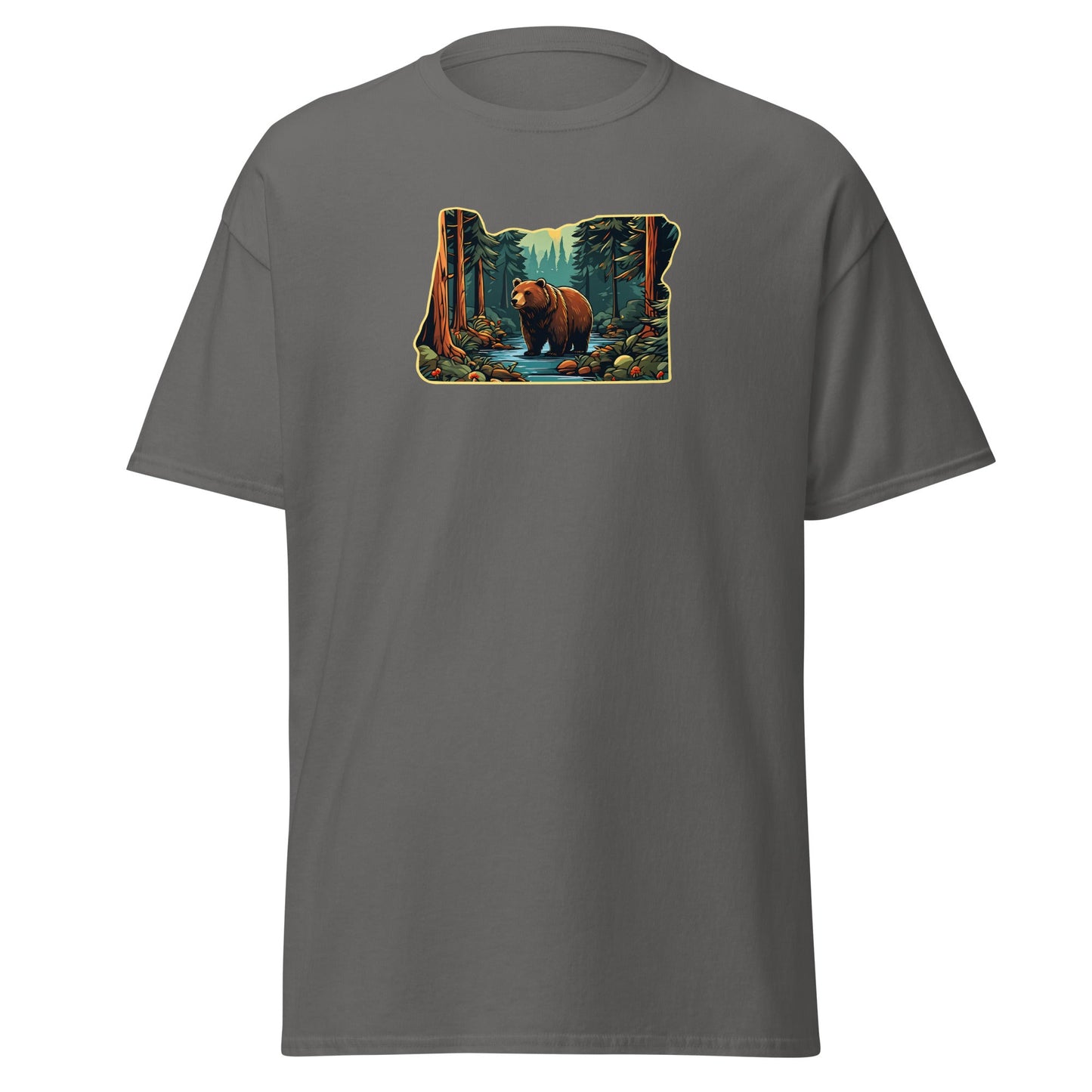 Oregon Bear In The Forest Men's (Unisex) Classic Tee - Men's Shirts - Discovery Co.