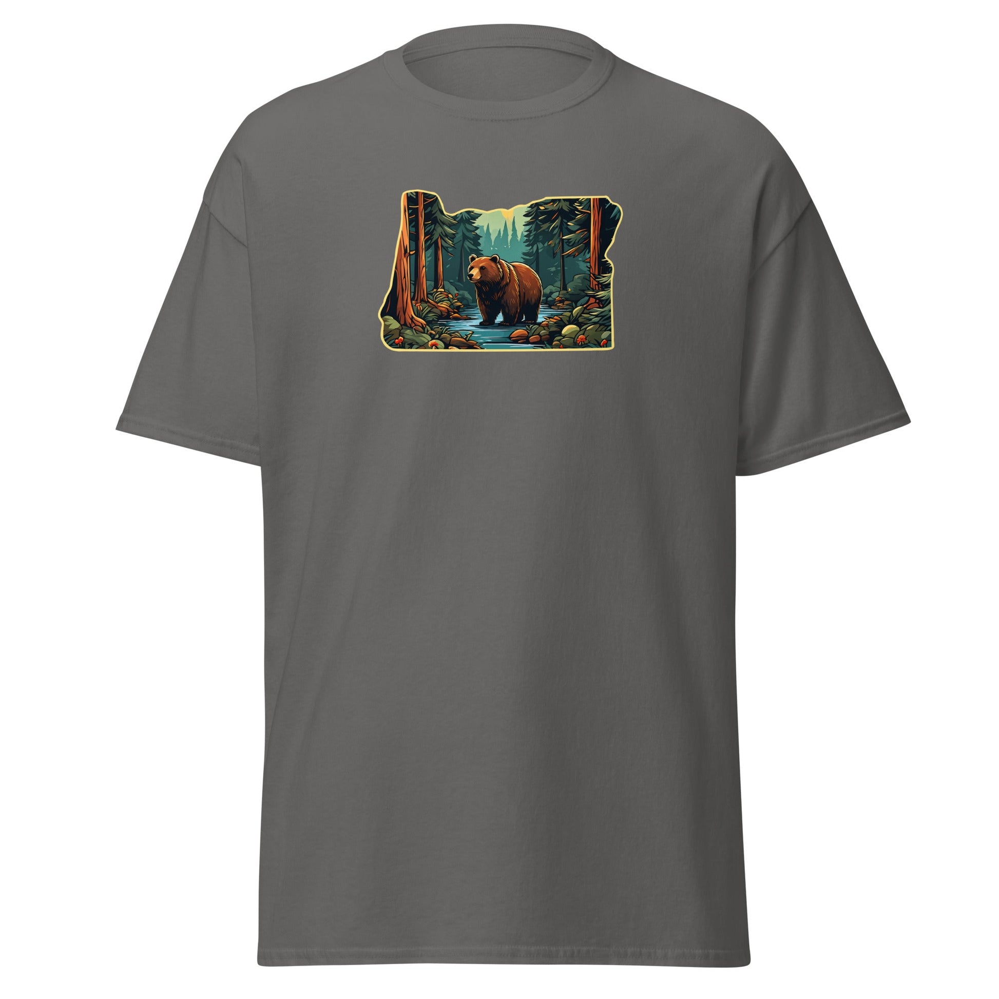 Oregon Bear In The Forest Men's (Unisex) Classic Tee - Men's Shirts - Discovery Co.