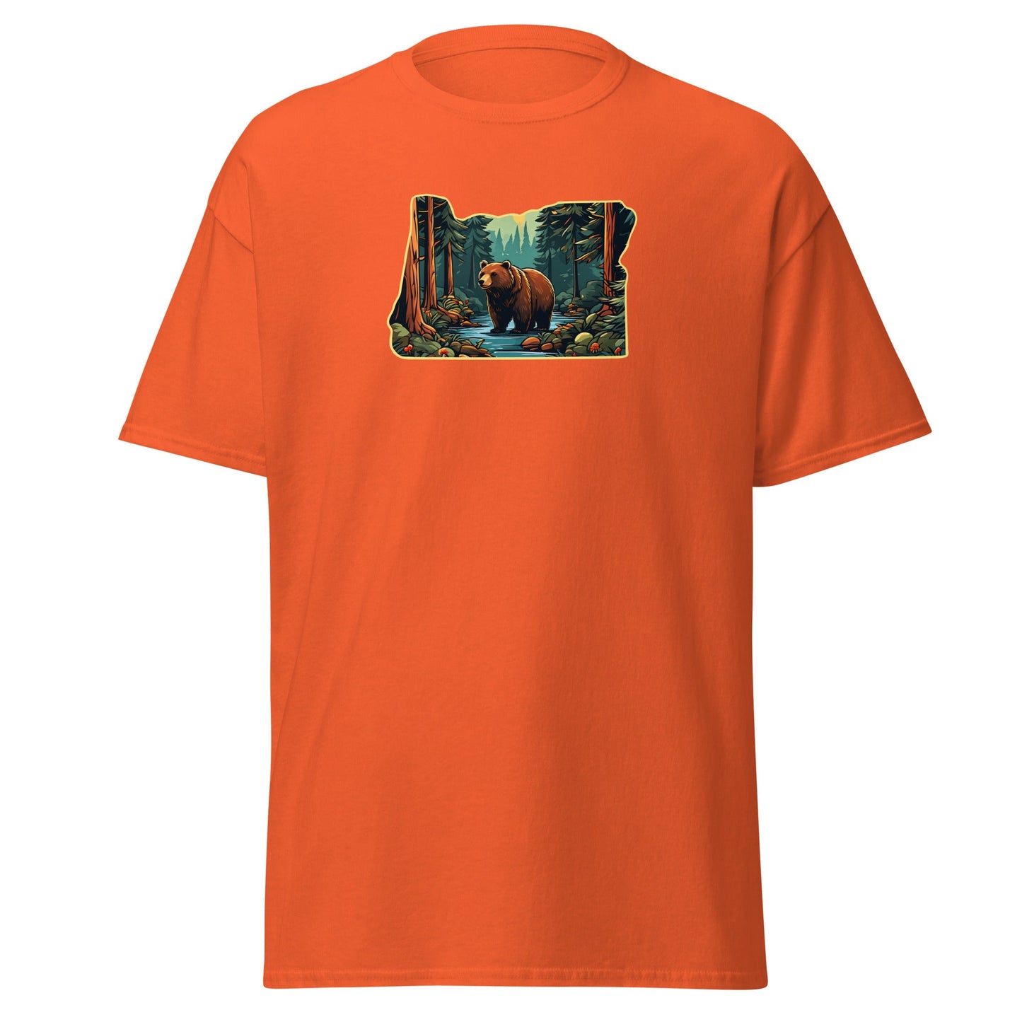 Oregon Bear In The Forest Men's (Unisex) Classic Tee - Men's Shirts - Discovery Co.