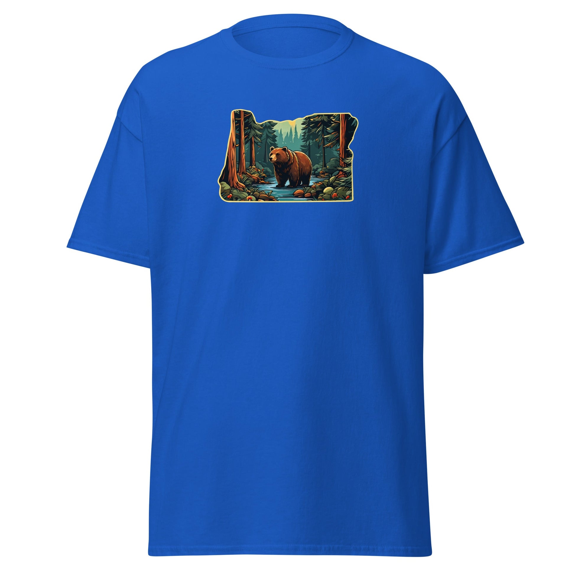 Oregon Bear In The Forest Men's (Unisex) Classic Tee - Men's Shirts - Discovery Co.
