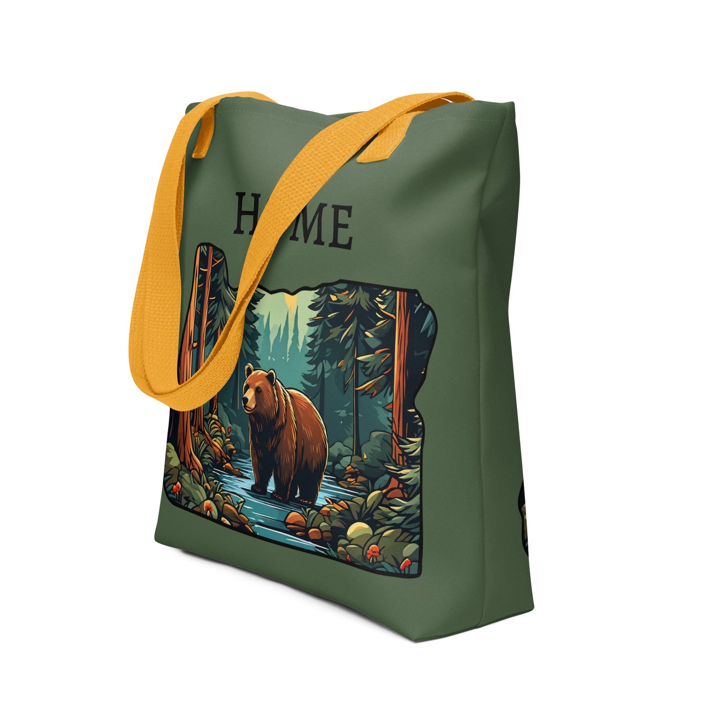 Oregon Bear In The Forest Tote Bag - Tote Bags - Discovery Co.