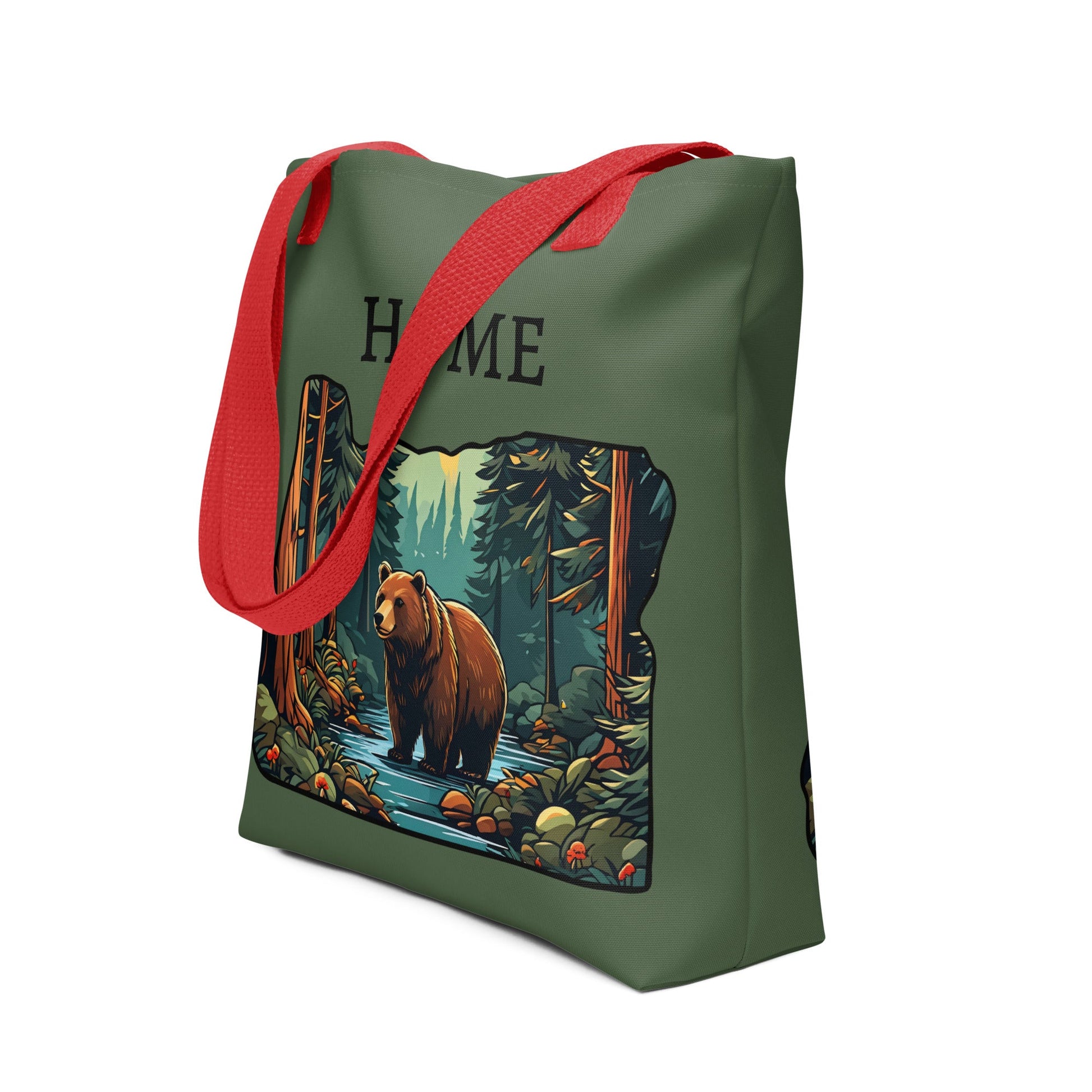 Oregon Bear In The Forest Tote Bag - Tote Bags - Discovery Co.