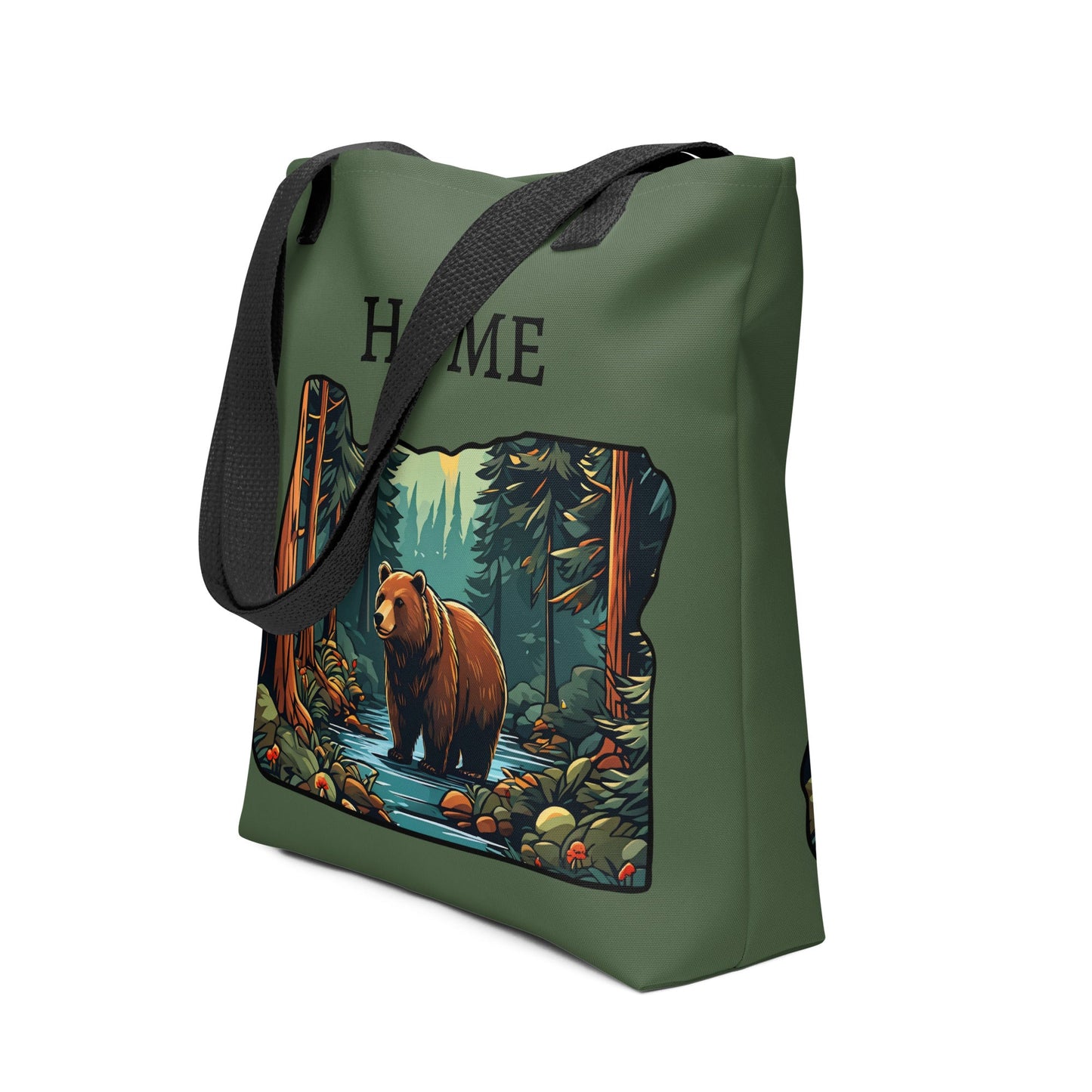 Oregon Bear In The Forest Tote Bag - Tote Bags - Discovery Co.