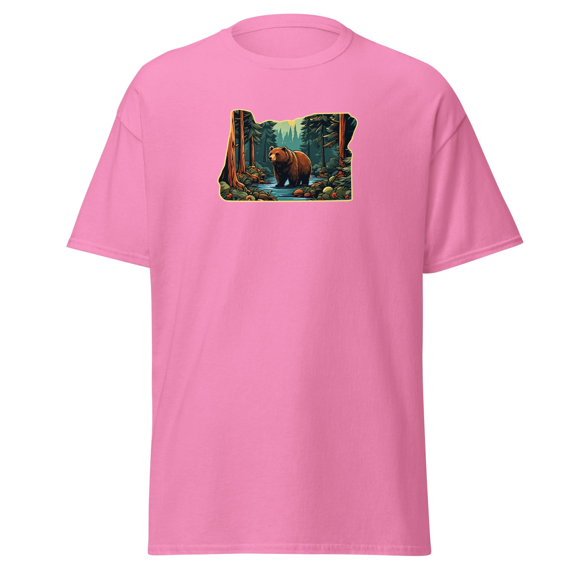 Oregon Bear In The Forest Women's (Unisex) Classic Tee - Women's Shirts - Discovery Co.