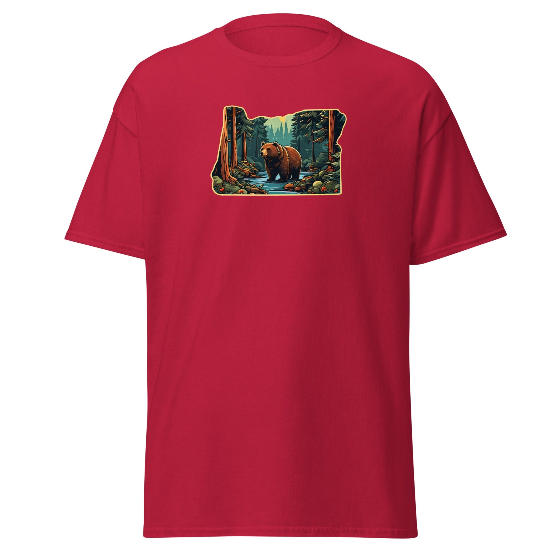 Oregon Bear In The Forest Women's (Unisex) Classic Tee - Women's Shirts - Discovery Co.