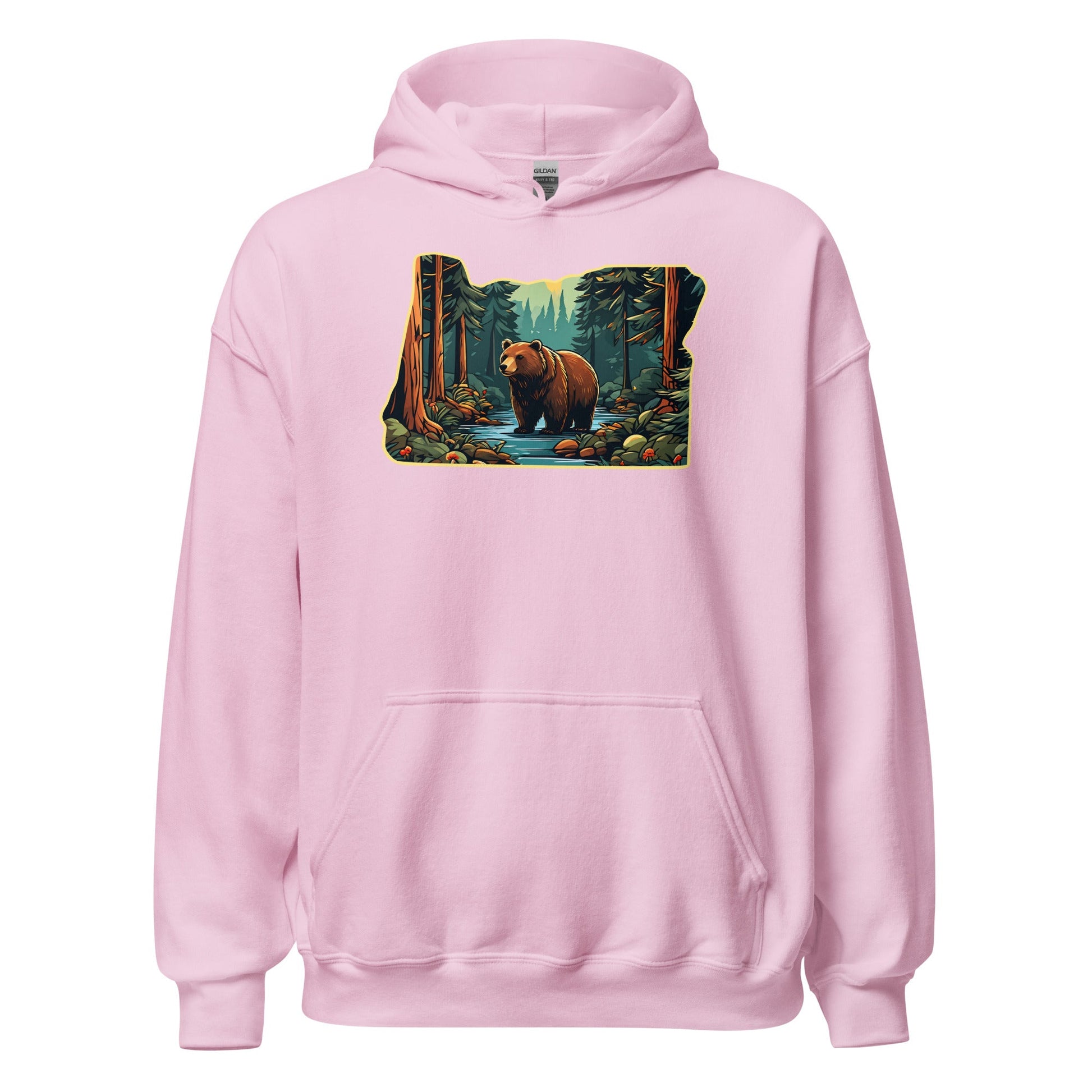 Oregon Bear In The Forest Women's (Unisex) Hoodie - Hoodies - Discovery Co.