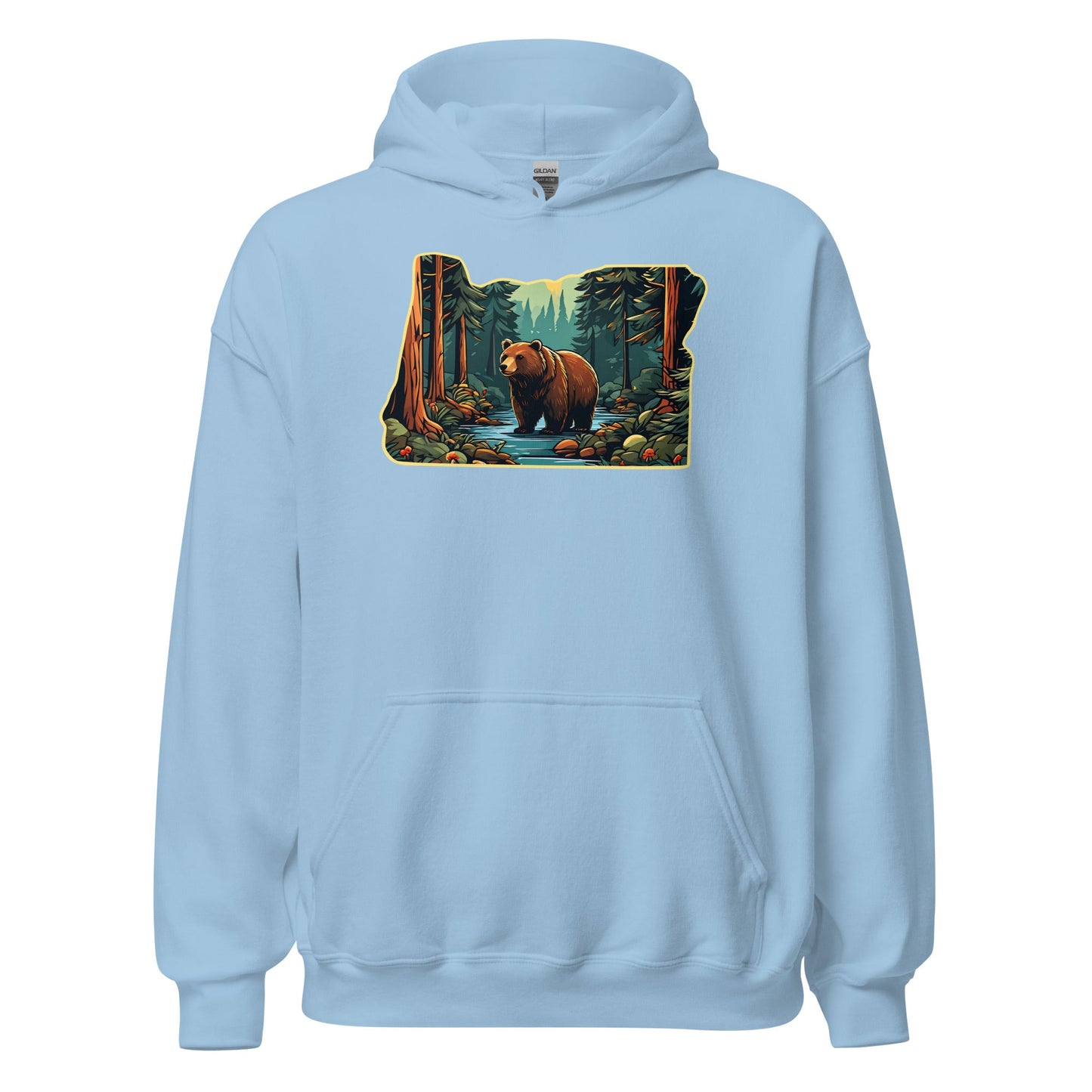 Oregon Bear In The Forest Women's (Unisex) Hoodie - Hoodies - Discovery Co.