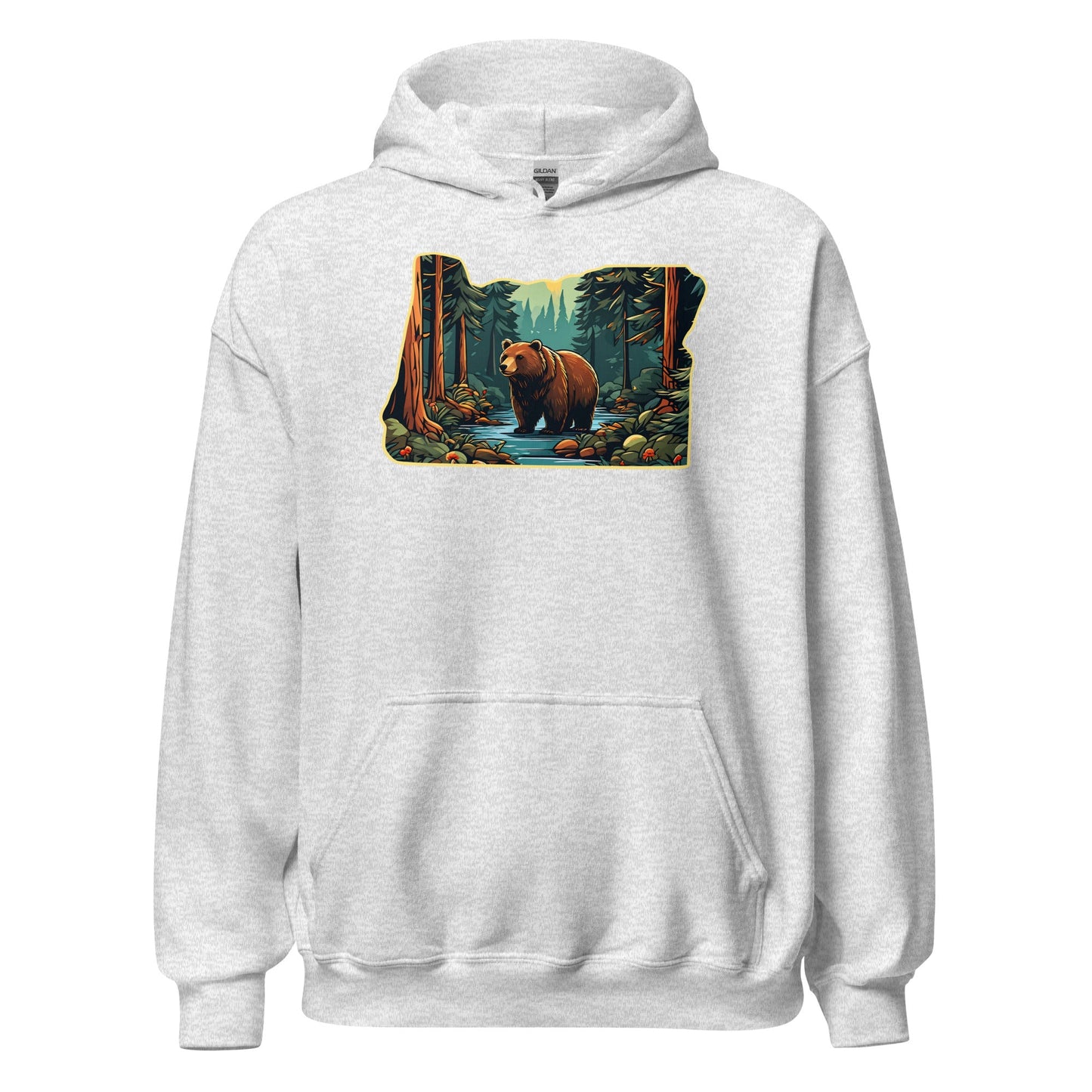 Oregon Bear In The Forest Women's (Unisex) Hoodie - Hoodies - Discovery Co.