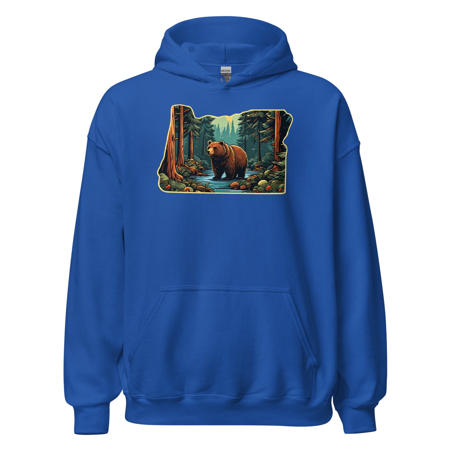 Oregon Bear In The Forest Women's (Unisex) Hoodie - Hoodies - Discovery Co.