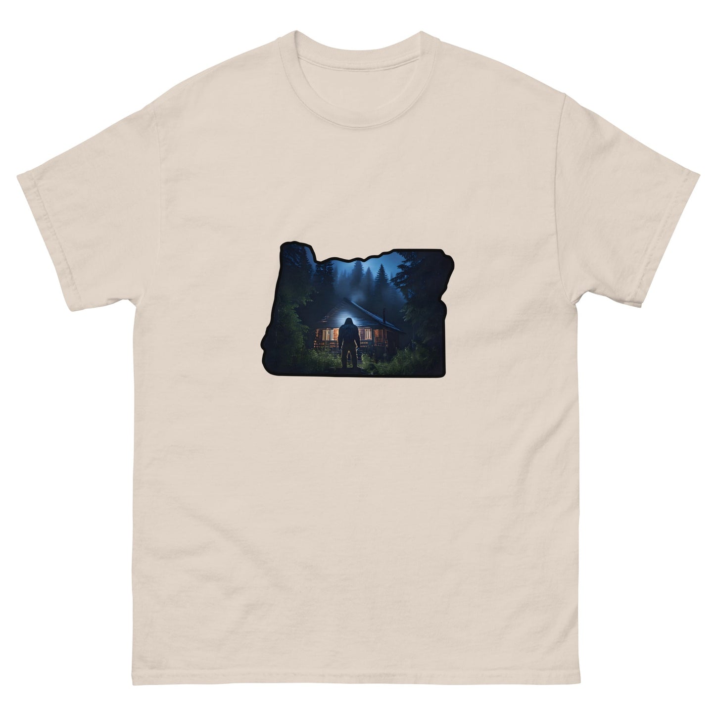 Oregon Big Foot Visits Men's Classic Tee - Men's Shirts - Discovery Co.