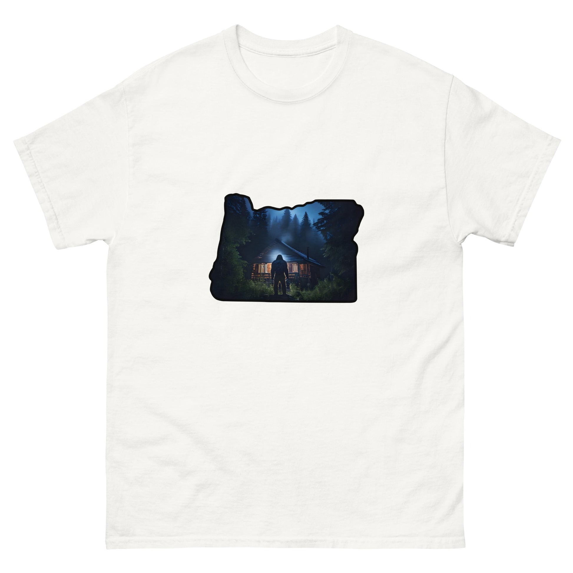 Oregon Big Foot Visits Men's Classic Tee - Men's Shirts - Discovery Co.