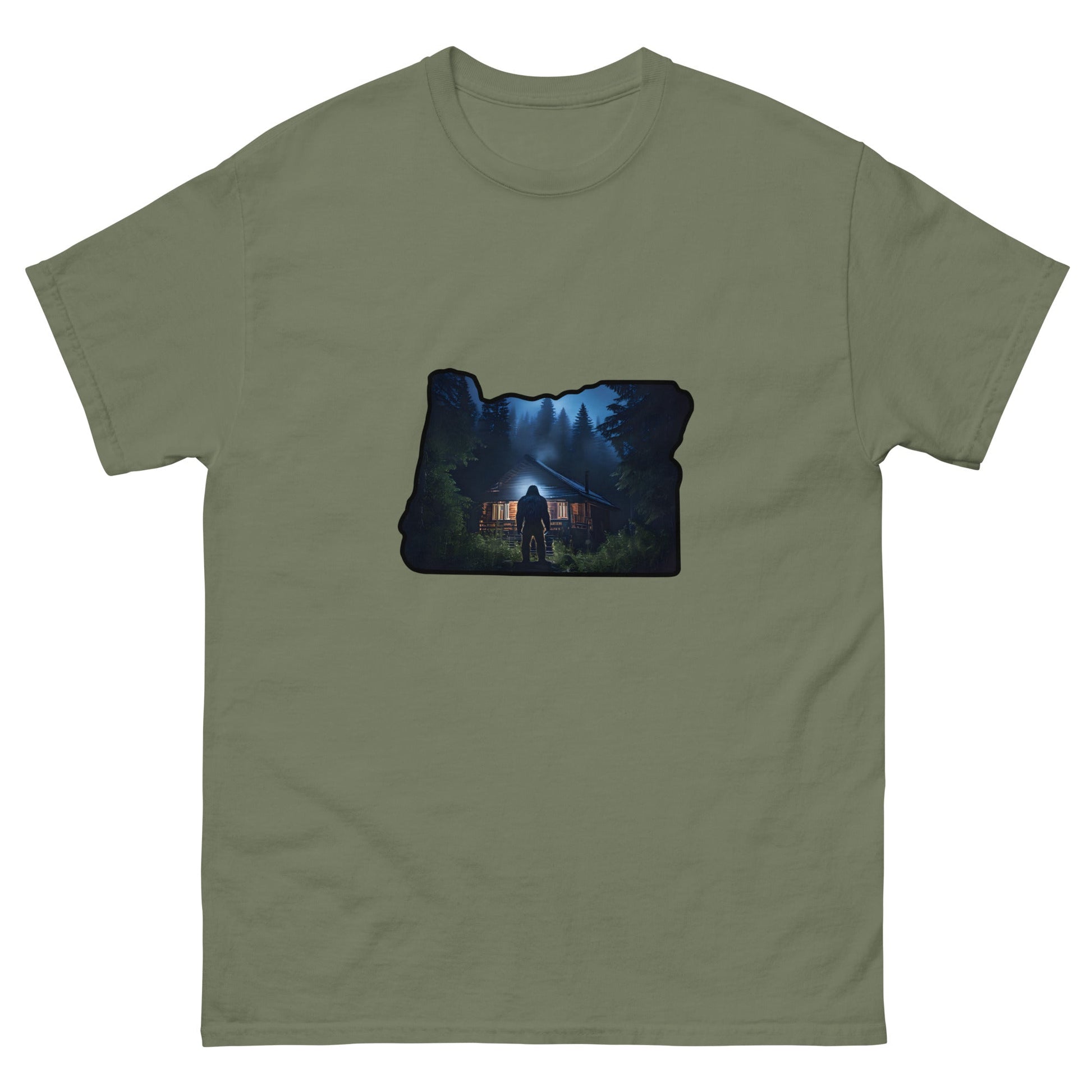 Oregon Big Foot Visits Men's Classic Tee - Men's Shirts - Discovery Co.