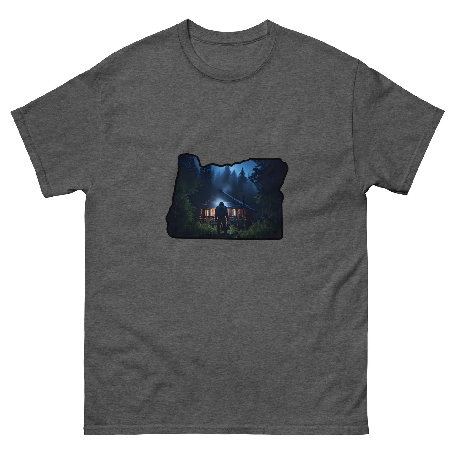 Oregon Big Foot Visits Men's Classic Tee - Men's Shirts - Discovery Co.