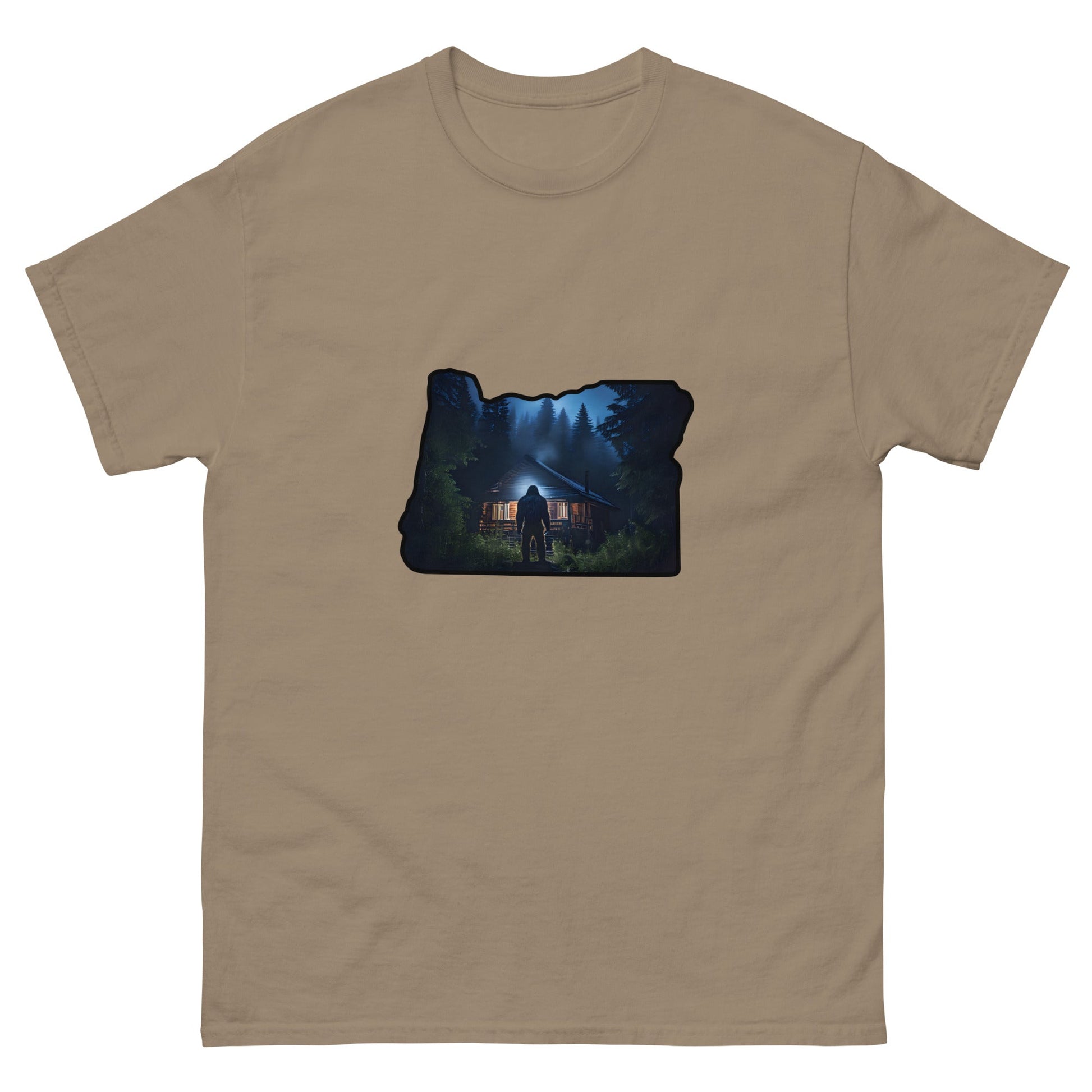 Oregon Big Foot Visits Men's Classic Tee - Men's Shirts - Discovery Co.