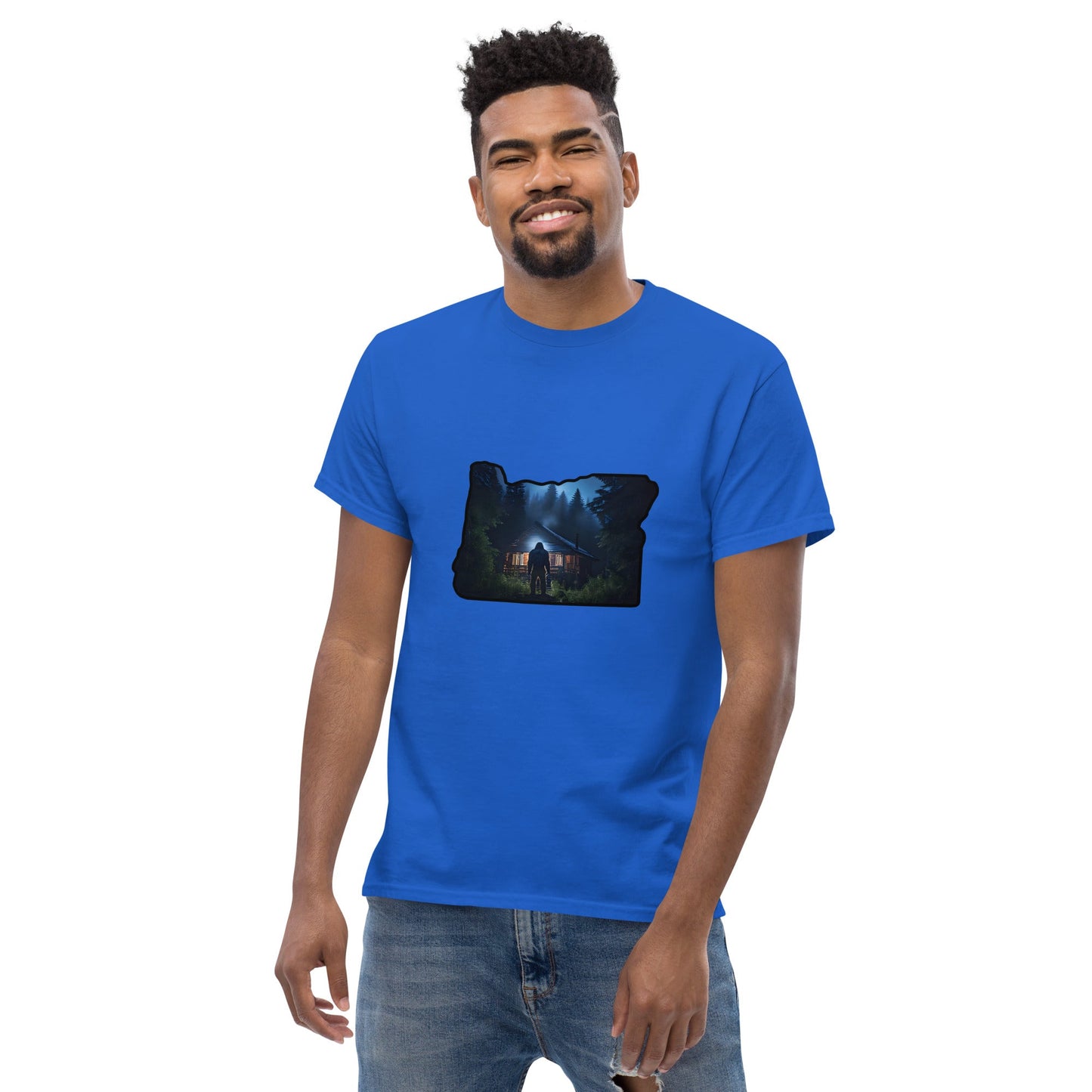 Oregon Big Foot Visits Men's Classic Tee - Men's Shirts - Discovery Co.