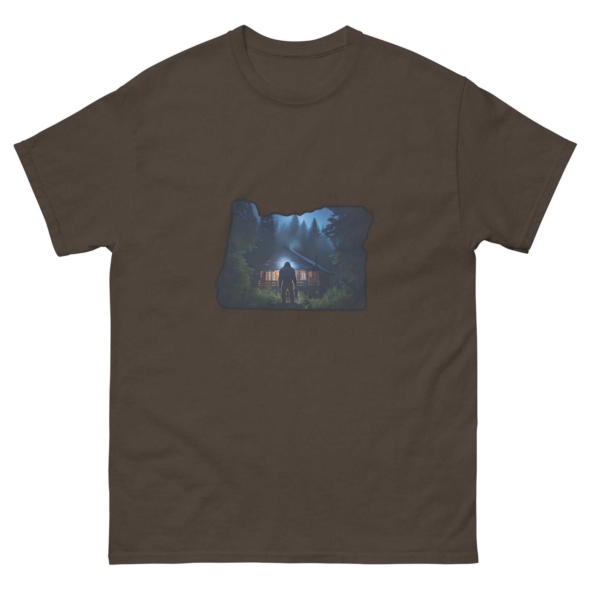 Oregon Big Foot Visits Men's Classic Tee - Men's Shirts - Discovery Co.