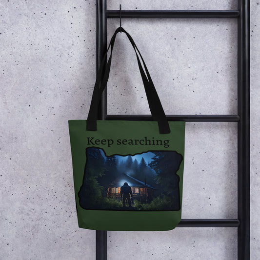 Oregon Big Foot Visits Tote Bag - Tote Bags - Discovery Co.