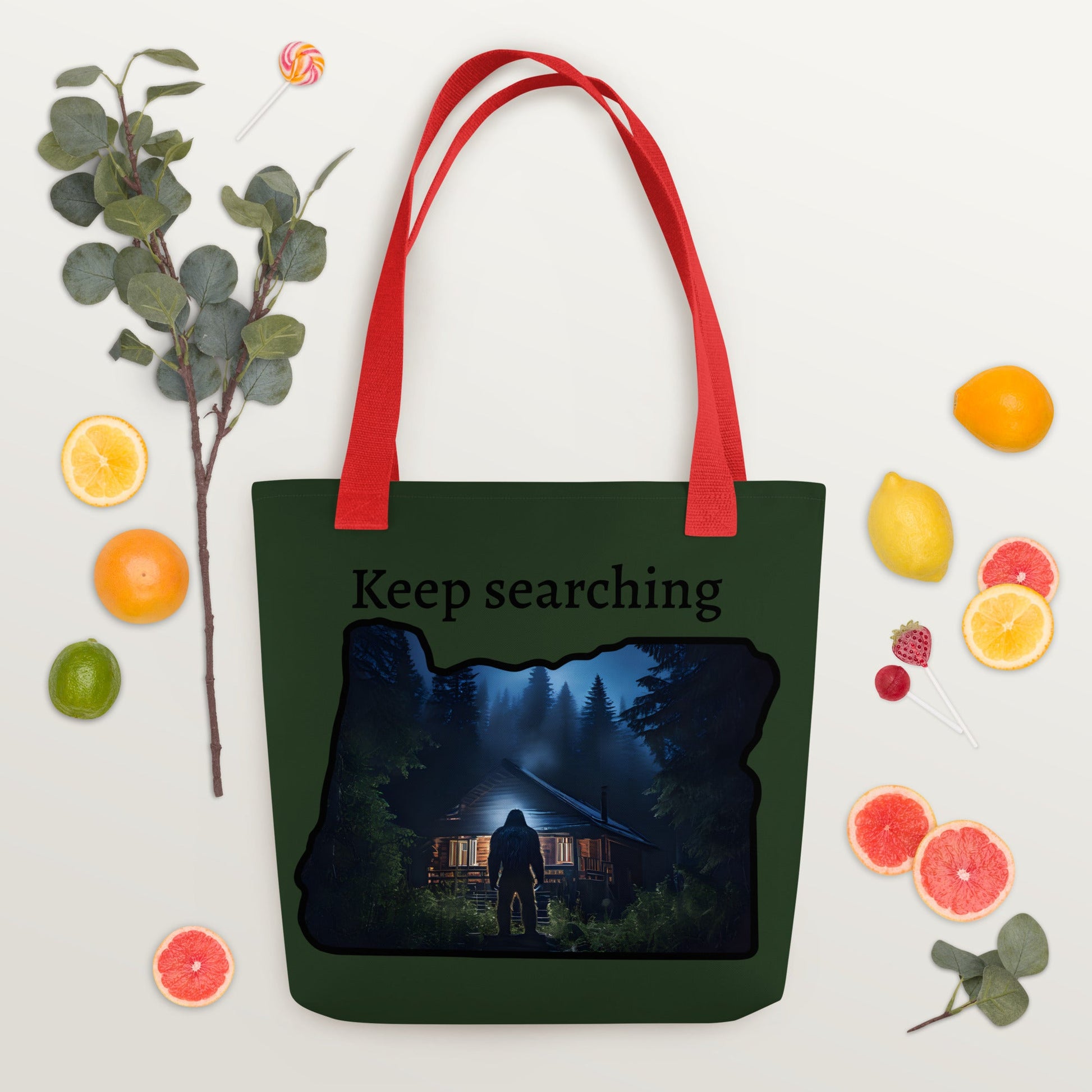 Oregon Big Foot Visits Tote Bag - Tote Bags - Discovery Co.