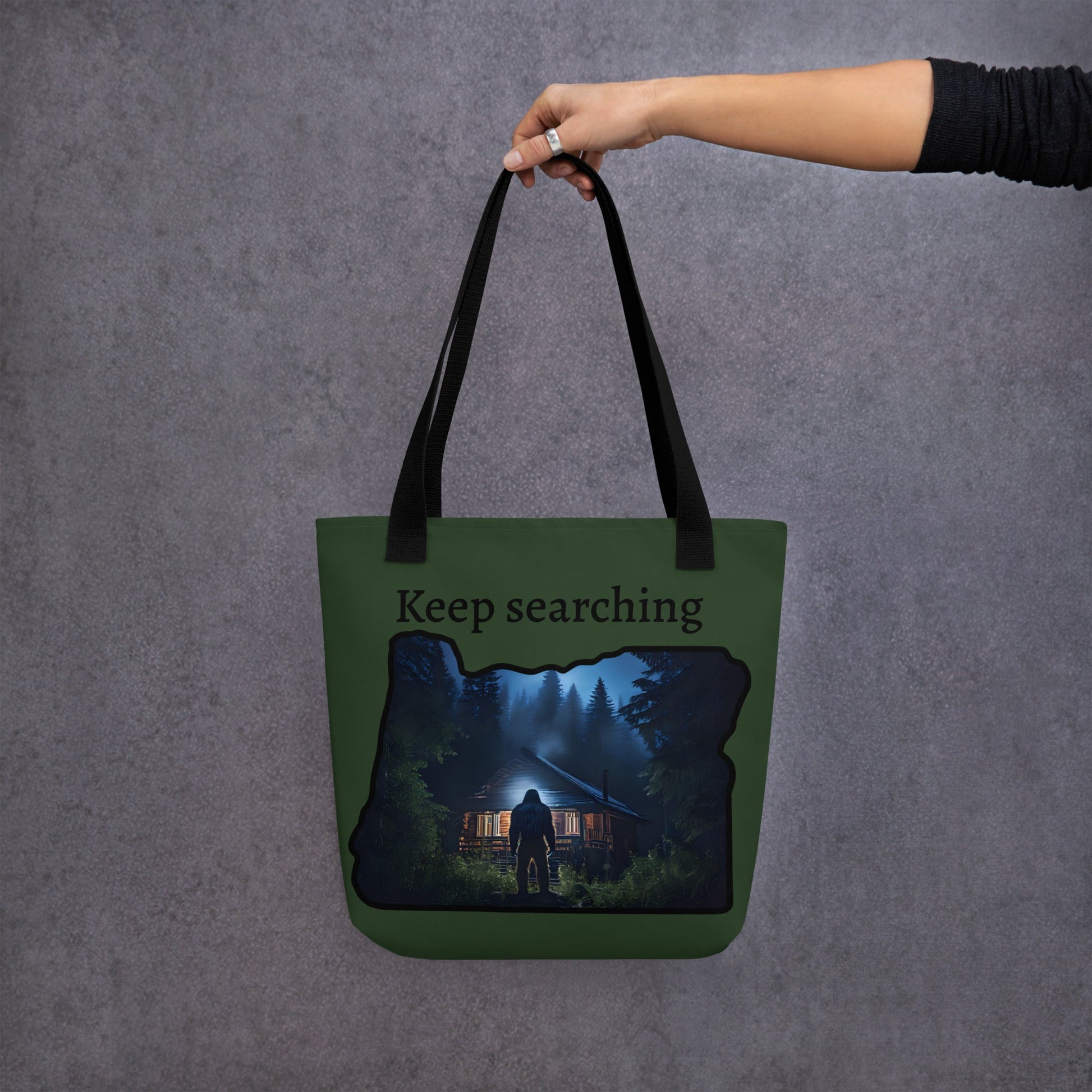 Oregon Big Foot Visits Tote Bag - Tote Bags - Discovery Co.