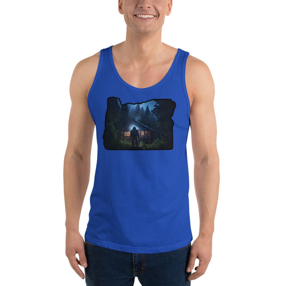 Oregon Bigfoot Visit Men's Tank Top - Men's Shirts - Discovery Co.