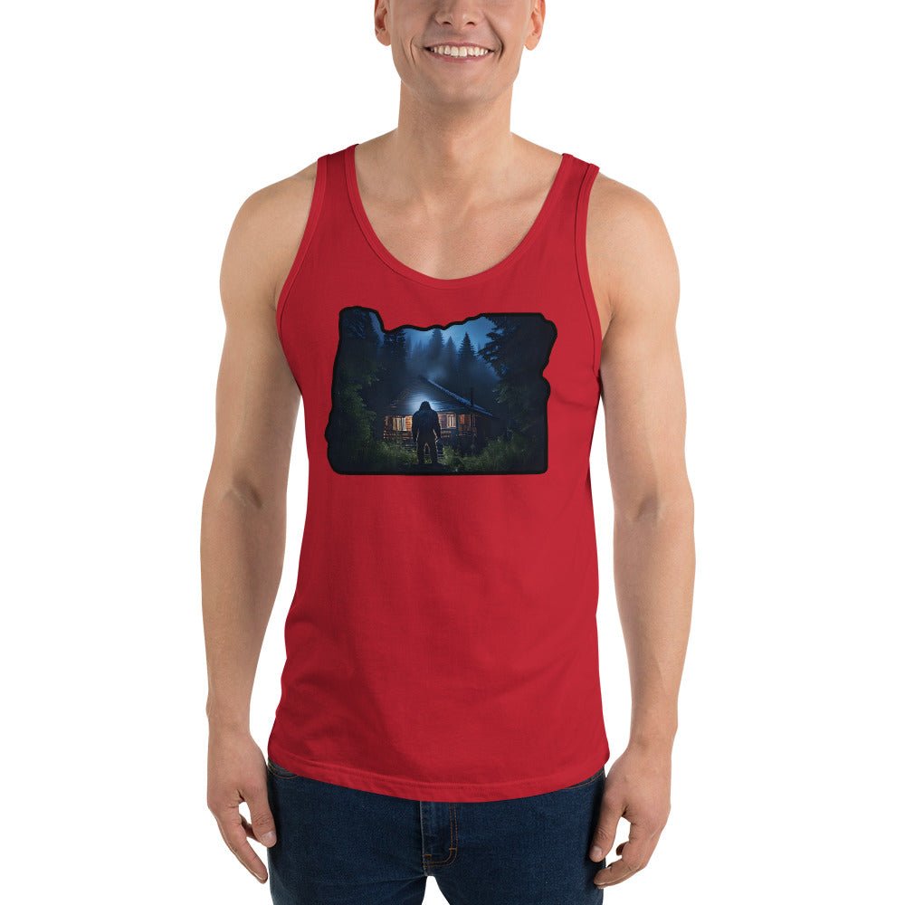 Oregon Bigfoot Visit Men's Tank Top - Men's Shirts - Discovery Co.