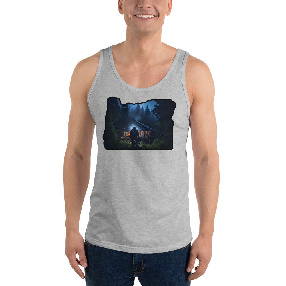Oregon Bigfoot Visit Men's Tank Top - Men's Shirts - Discovery Co.