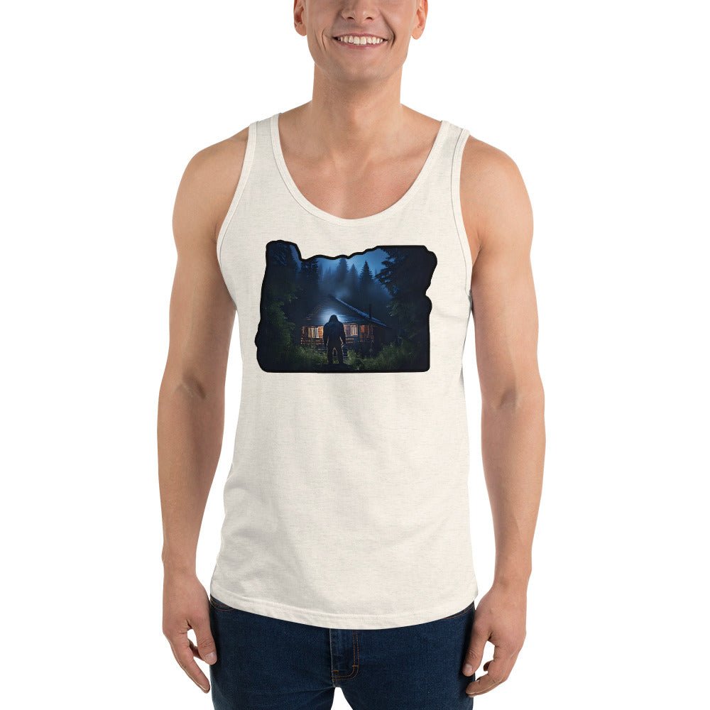 Oregon Bigfoot Visit Men's Tank Top - Men's Shirts - Discovery Co.