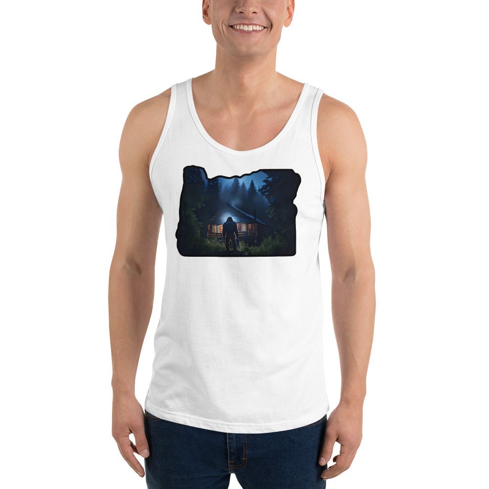 Oregon Bigfoot Visit Men's Tank Top - Men's Shirts - Discovery Co.