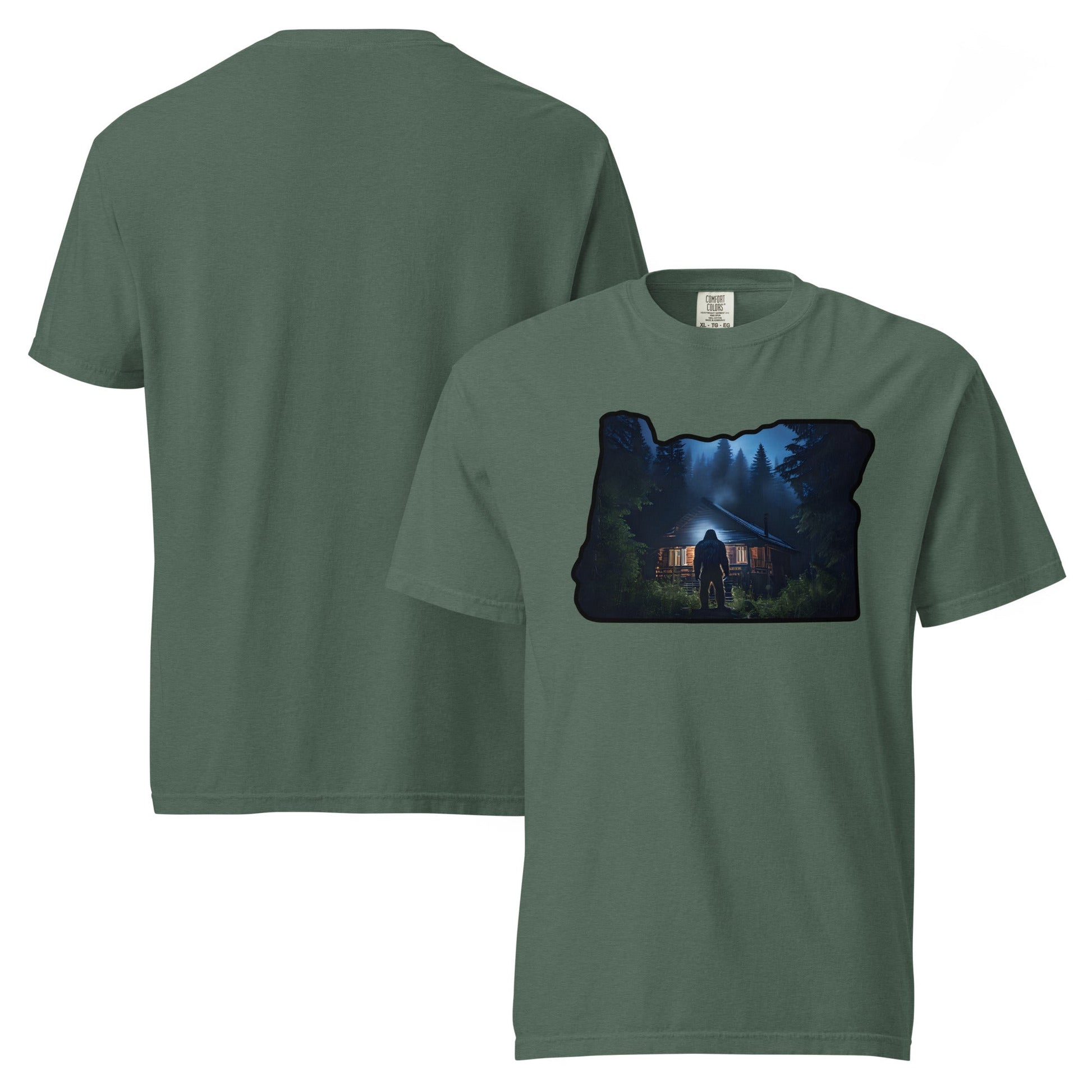 Oregon Bigfoot Visit Women's (Unisex) Premium Tee - Women's Shirts - Discovery Co.