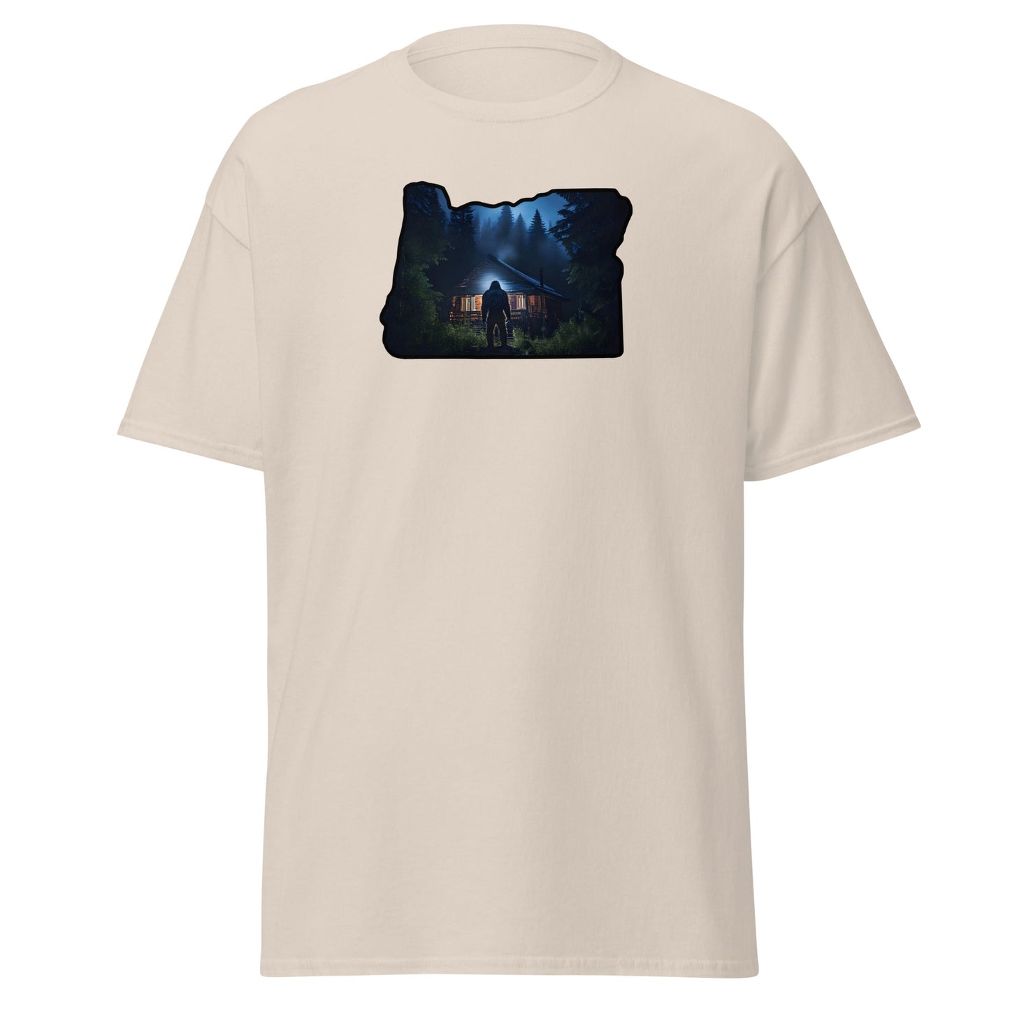 Oregon Bigfoot Visits Men's (Unisex) Classic Tee - Men's Shirts - Discovery Co.