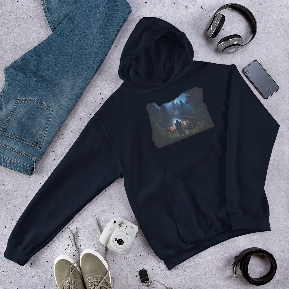 Oregon Bigfoot Visits Men's (Unisex) Hoodie - Hoodies - Discovery Co.