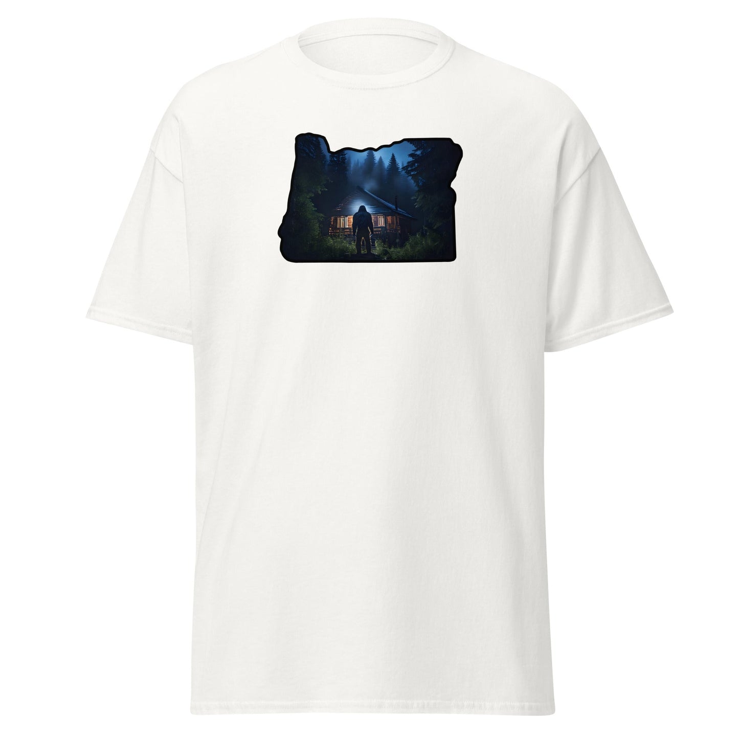 Oregon Bigfoot Visits Women's (Unisex) Classic Tee - Women's Shirts - Discovery Co.