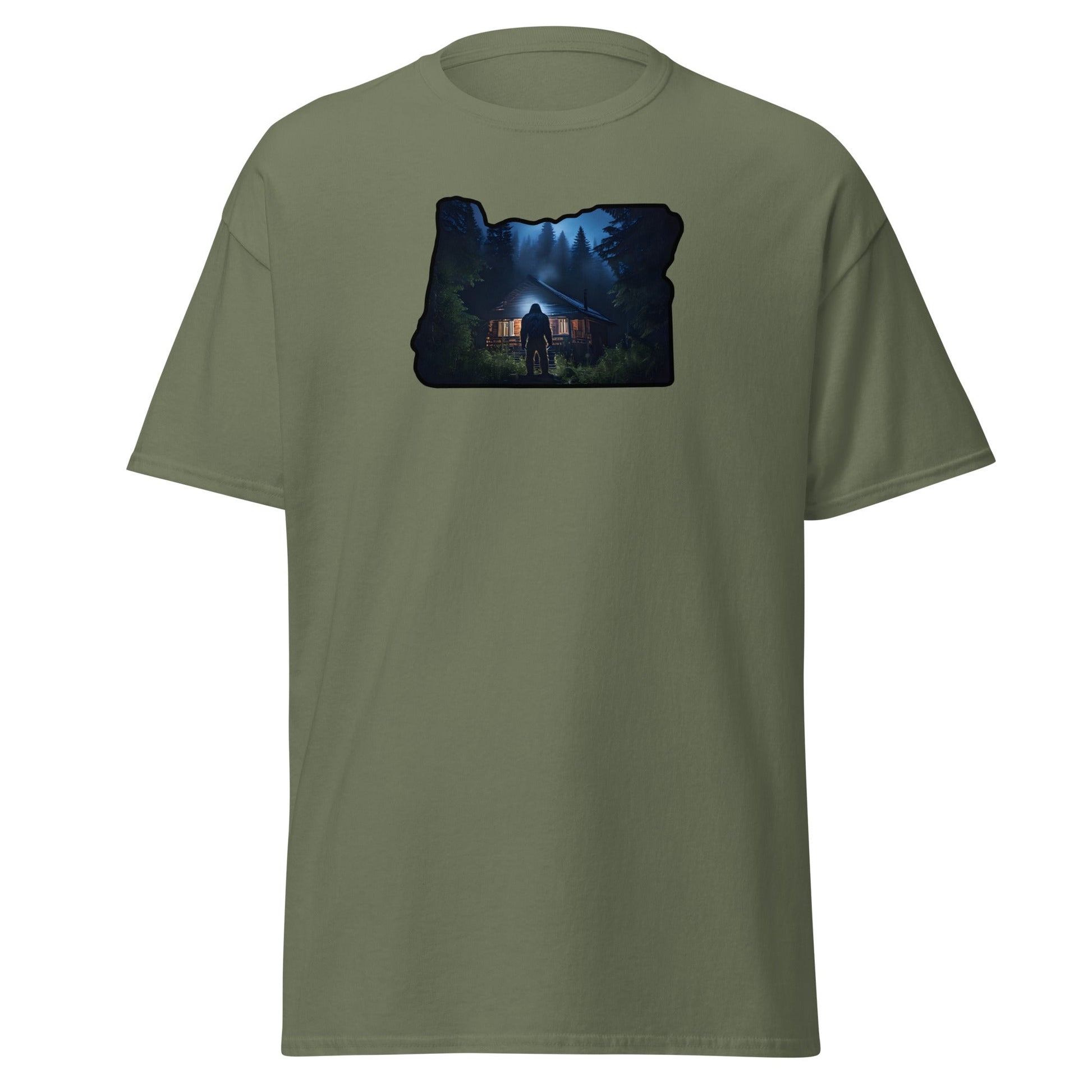 Oregon Bigfoot Visits Women's (Unisex) Classic Tee - Women's Shirts - Discovery Co.