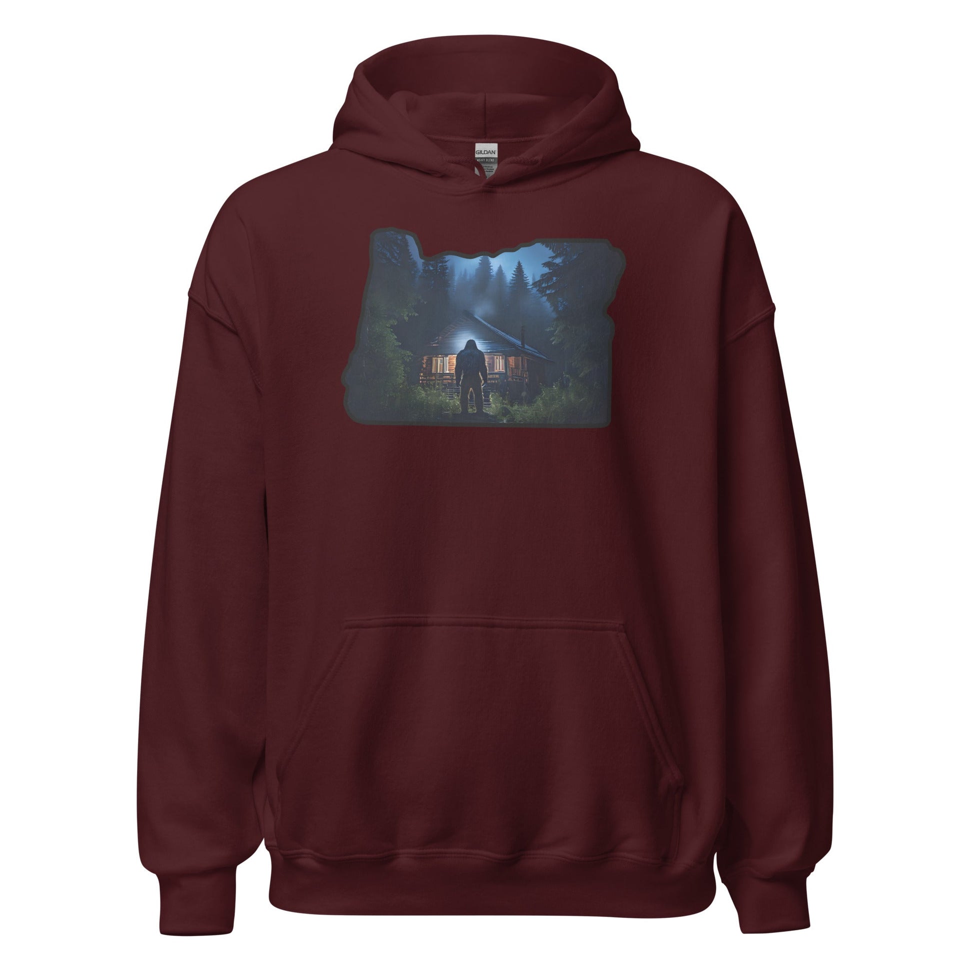Oregon Bigfoot Visits Women's (Unisex) Hoodie - Hoodies - Discovery Co.