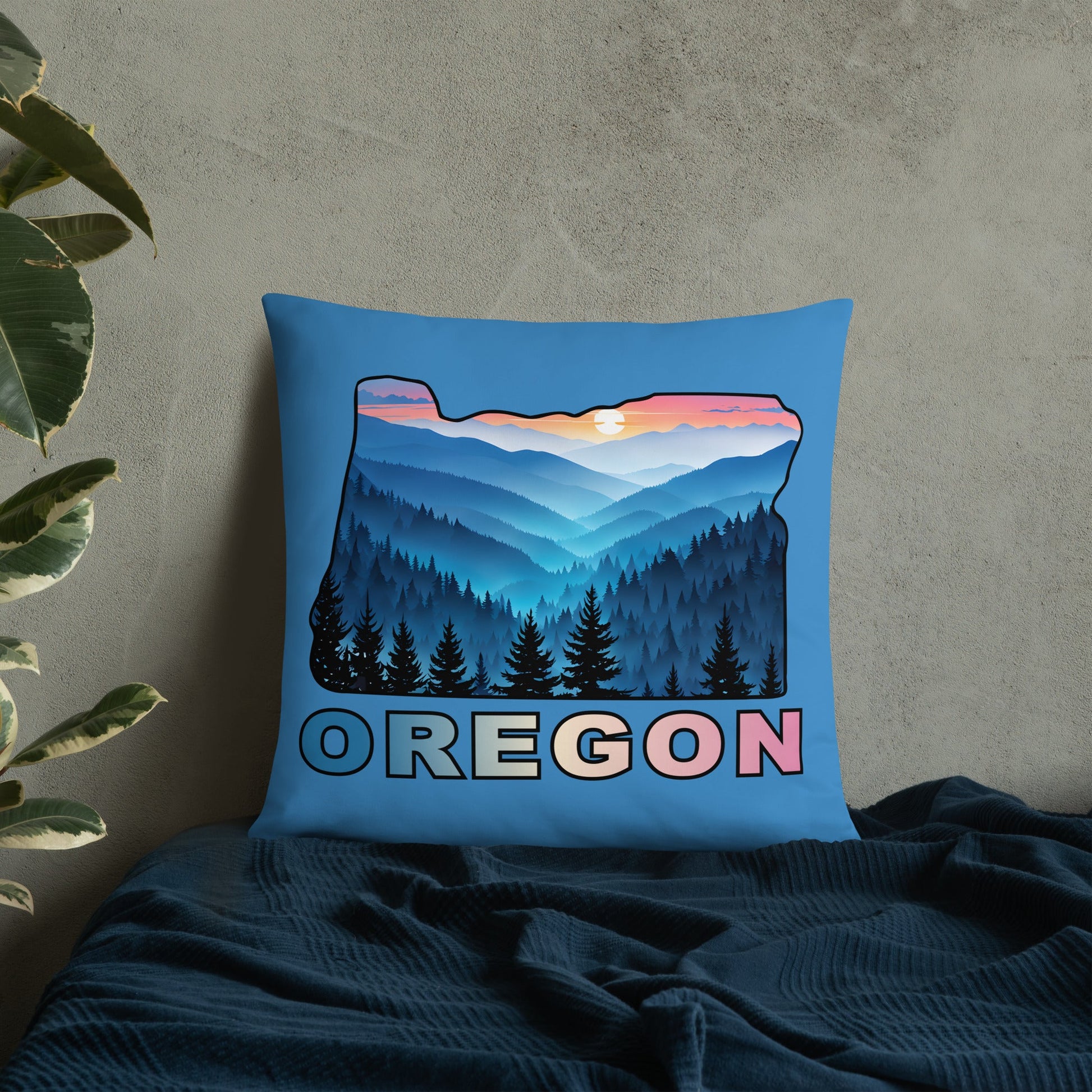 Oregon Blue Mountains II Basic Pillow - Pillows - Discovery Co.
