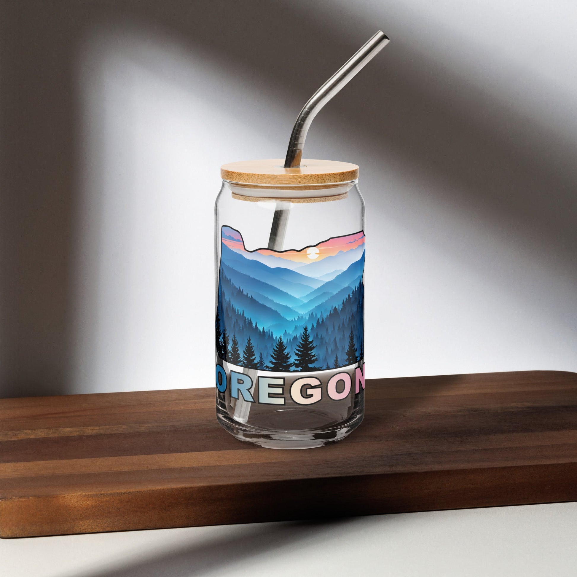 Oregon Blue Mountains II Can - Shaped Glass - Can - Shaped Glass - Discovery Co.