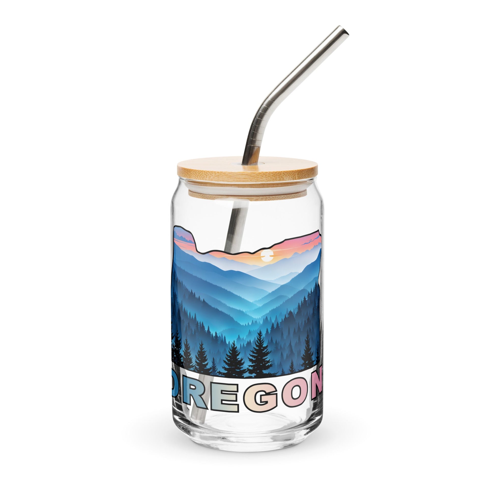 Oregon Blue Mountains II Can - Shaped Glass - Can - Shaped Glass - Discovery Co.