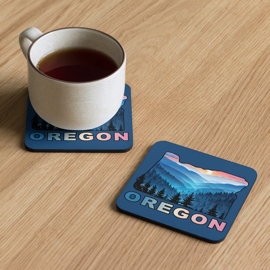 Oregon Blue Mountains II Cork - Back Coaster - Coasters - Discovery Co.